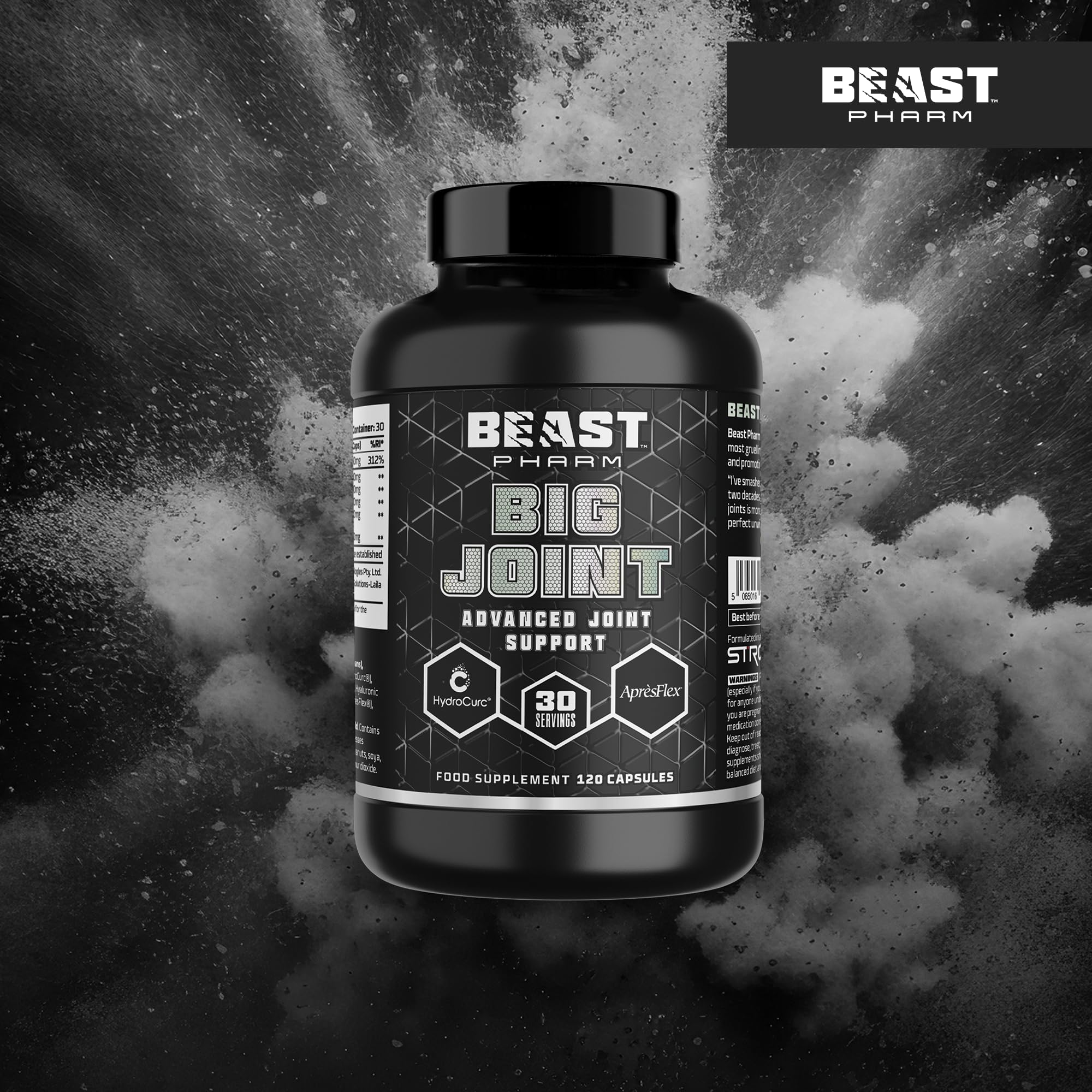 Beast Pharm Big Joint Supplement - 120 Capsules for Joint Pain Relief & Mobility Support - Ideal for Athletes & Active Lifestyles