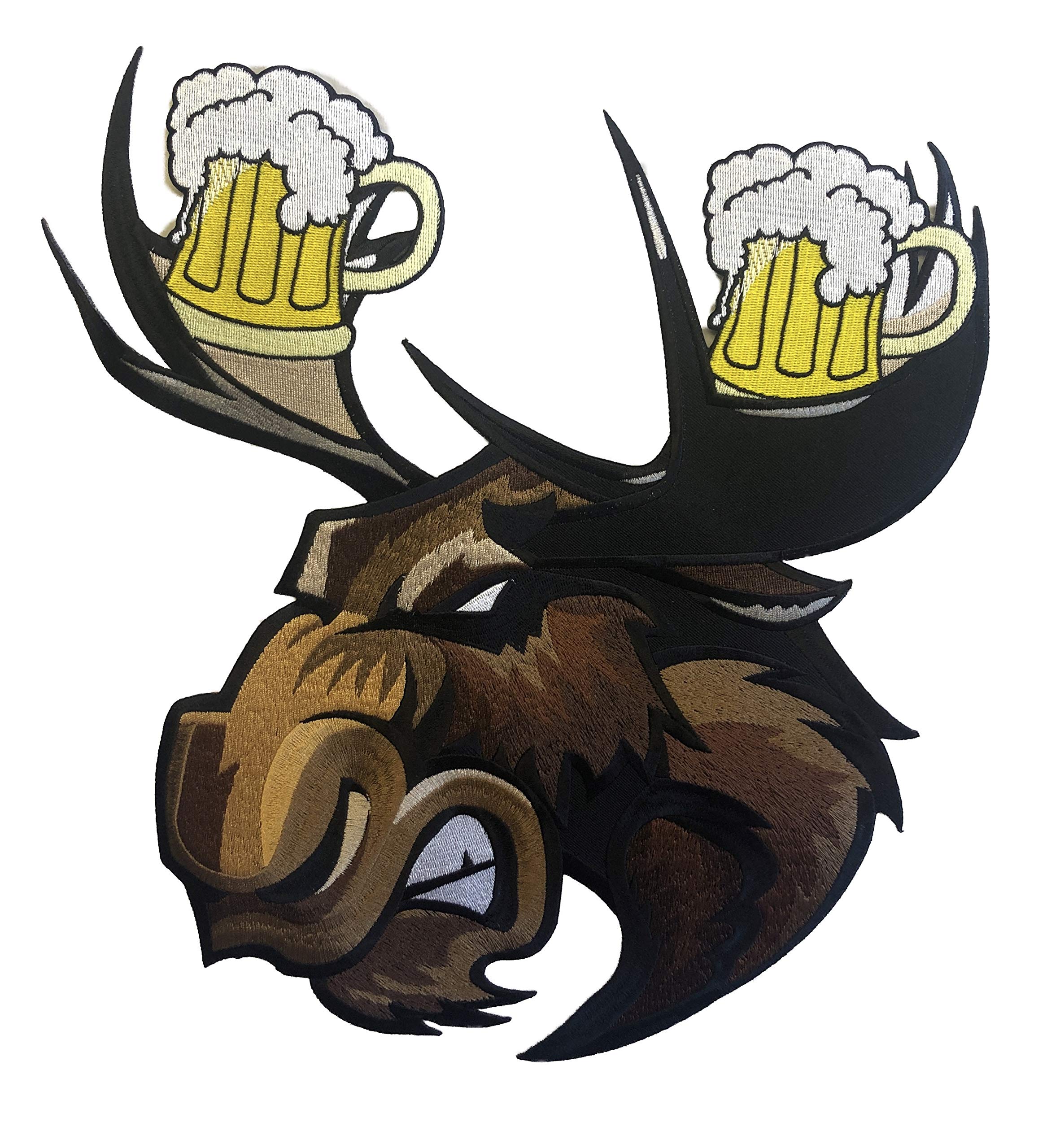 Custom Hockey Jerseys with Moose & Beer Antlers Design - Personalized Name & Number for NHL Fans | Perfect for Games, Parties & Team Events