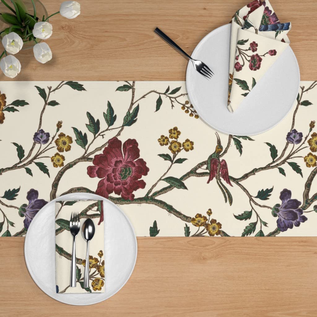 Custom Cotton Sateen Table Runner 72