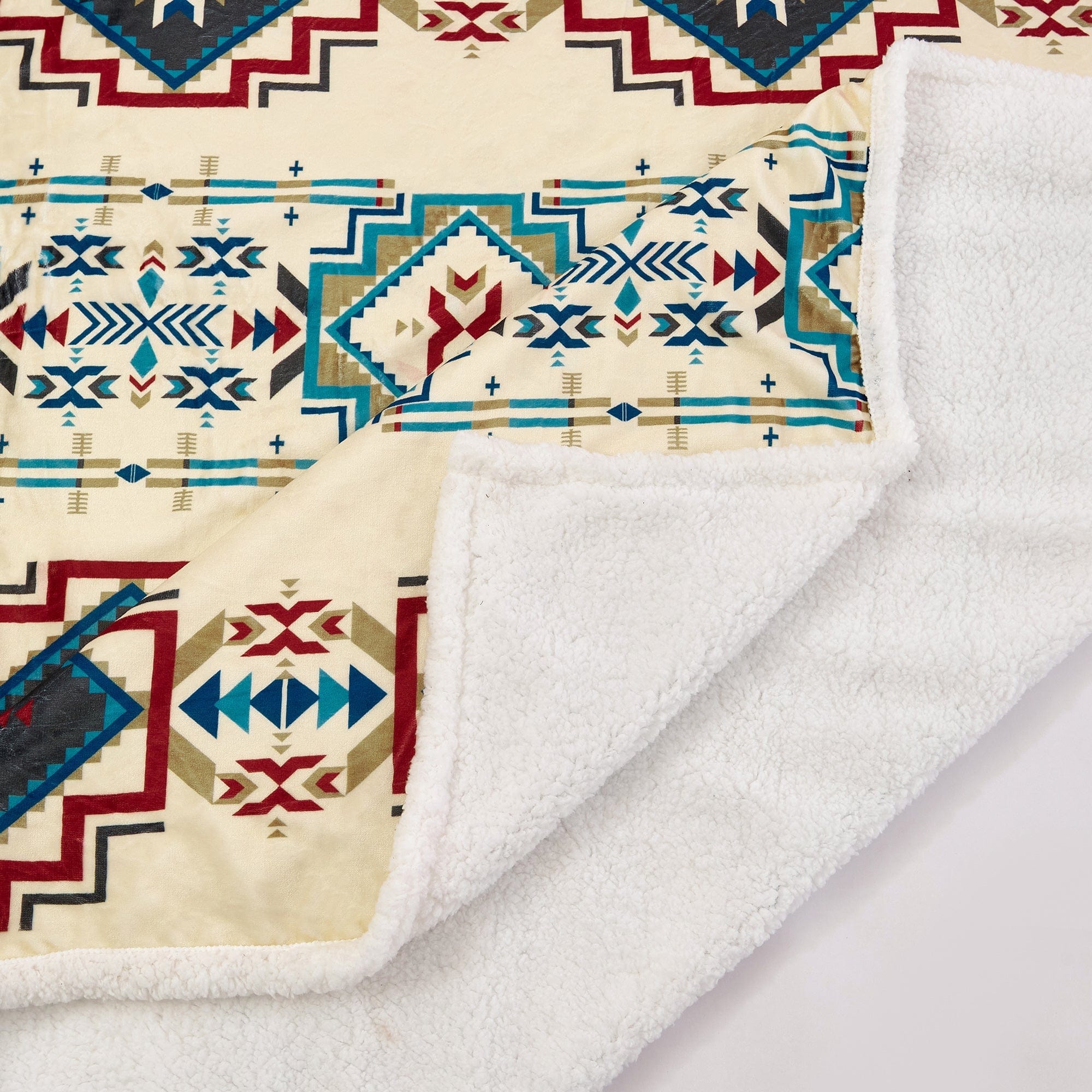Spirit Valley Campfire Sherpa Throw Blanket - Ultra Soft & Warm Flannel Fleece for Outdoor Camping, Cozy Home Decor, and Winter Comfort