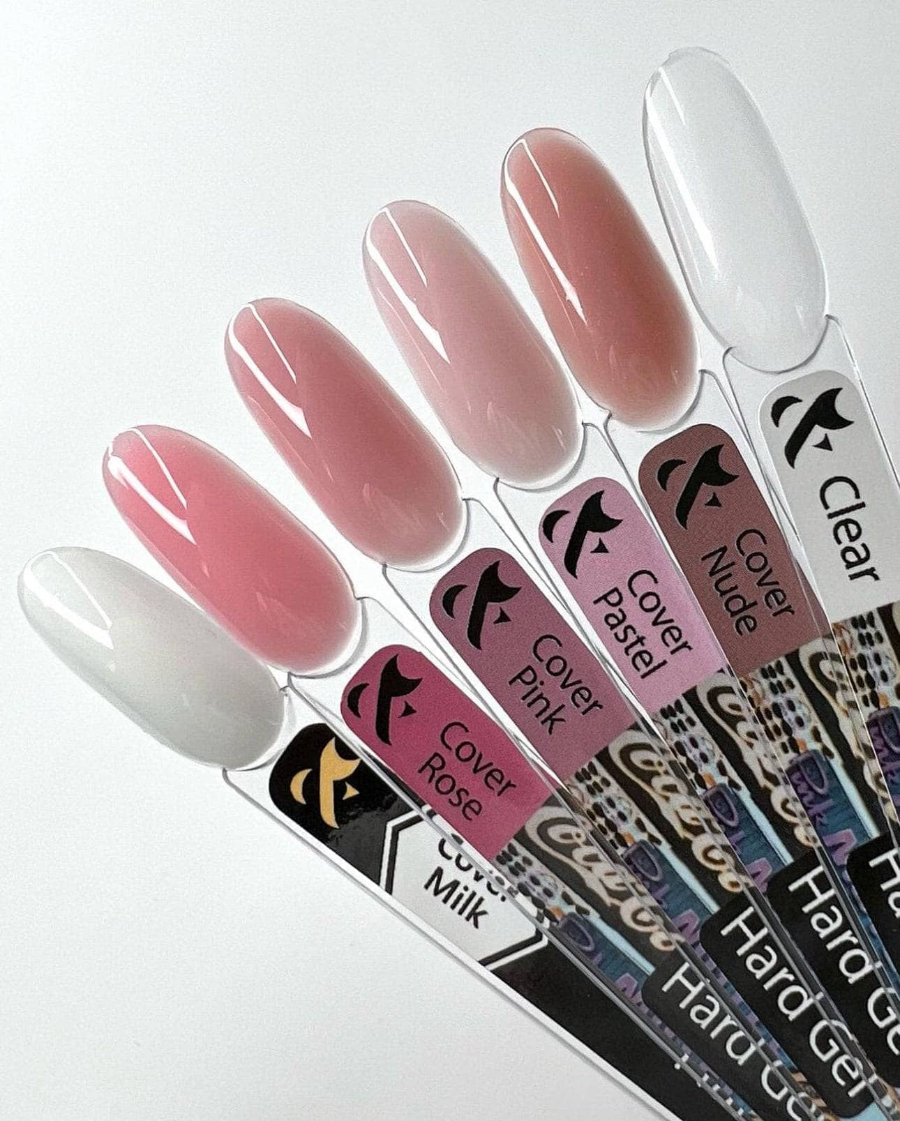 F.O.X Hard Gel Clear Nail Polish - 50ml Bottle for Long-Lasting Manicures & Nail Art - Perfect for Salon & Home Use