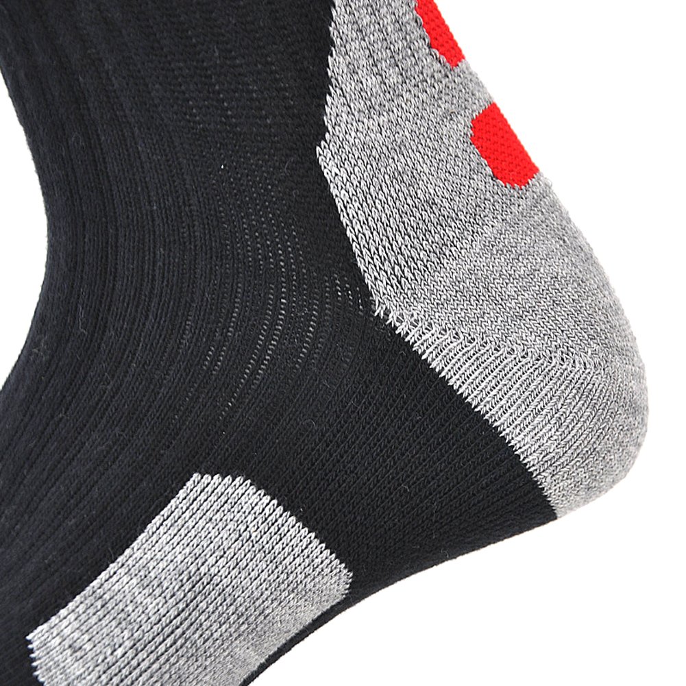FOMANN Men's Athletic Cushioned Crew Socks 3-Pack - Breathable Moisture-Wicking Sports Socks for Basketball, Football & Running - Comfortable Performance Socks for Workouts & Daily Wear