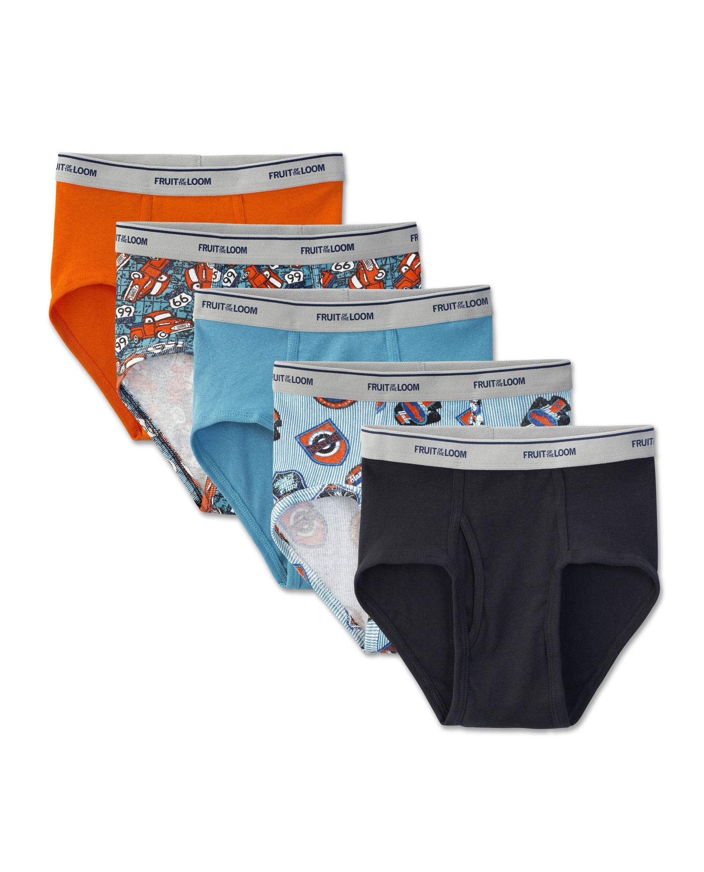 Fruit of the Loom Boys' Cotton Underwear Briefs 5-Pack - Soft & Comfortable Kids Underwear for School, Sports & Everyday Wear