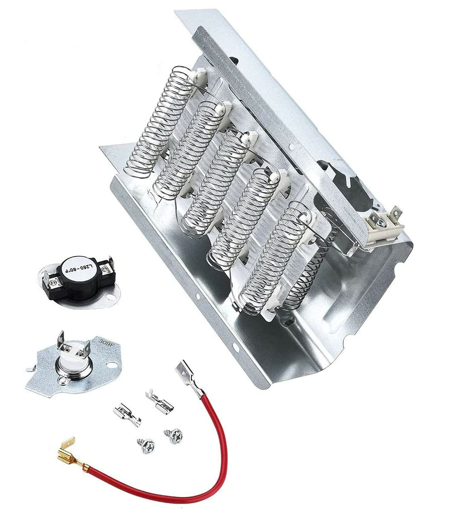 Roper Dryer Heating Element Replacement Kit - Compatible with RED4440VQ, RED4640YQ, RED4516FW & More - Includes Thermostat for Efficient Drying - Perfect for Home Laundry Appliances