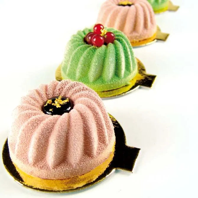 Pavoflex Silicone Mini Kugelhopf Pan - Non-Stick Baking Mold for German Bundt Cakes, Perfect for Home Baking, Party Desserts, and Holiday Treats