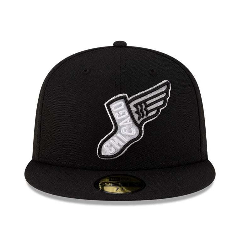 New Era 59Fifty Chicago White Sox City Connect Game Hat - Black MLB Baseball Cap for Men & Women | Perfect for Baseball Games, Sports Events & Streetwear Fashion