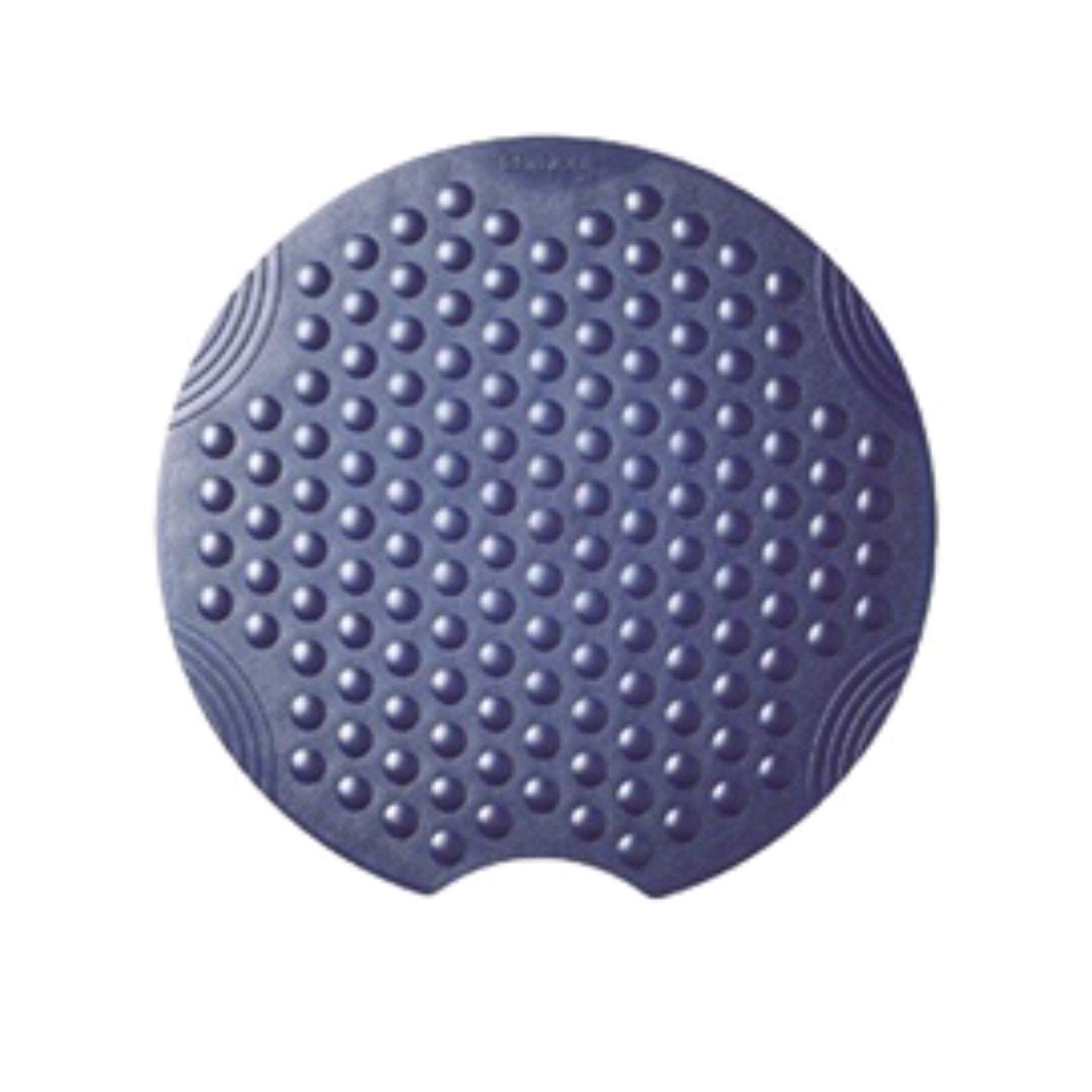 Non-Slip Round Bath Mat with Suction Cups - Super Absorbent, Washable Bathroom Rug - Blue Shower Floor Mat for Bathroom Safety & Comfort - Perfect for Wet Areas, Kids & Elderly Use
