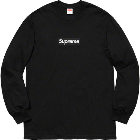 Supreme Box Logo Long Sleeve T-Shirt - Black | Streetwear Fashion for Men & Women | Perfect for Casual Outfits & Urban Style
