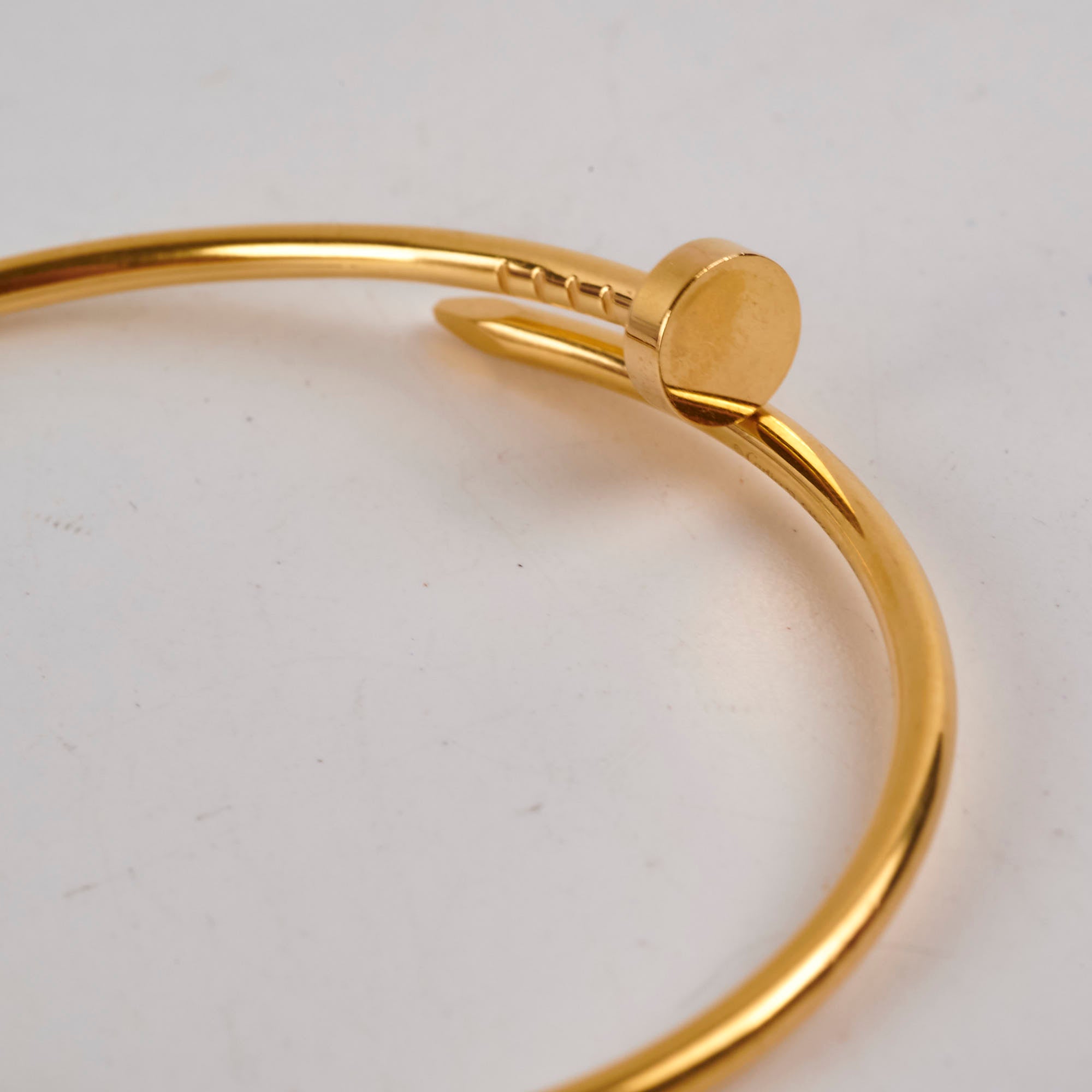 Cartier Small Model JUC Bracelet Size 17 - 18K Gold Plated Luxury Bangle for Women | Perfect for Parties, Weddings & Special Occasions