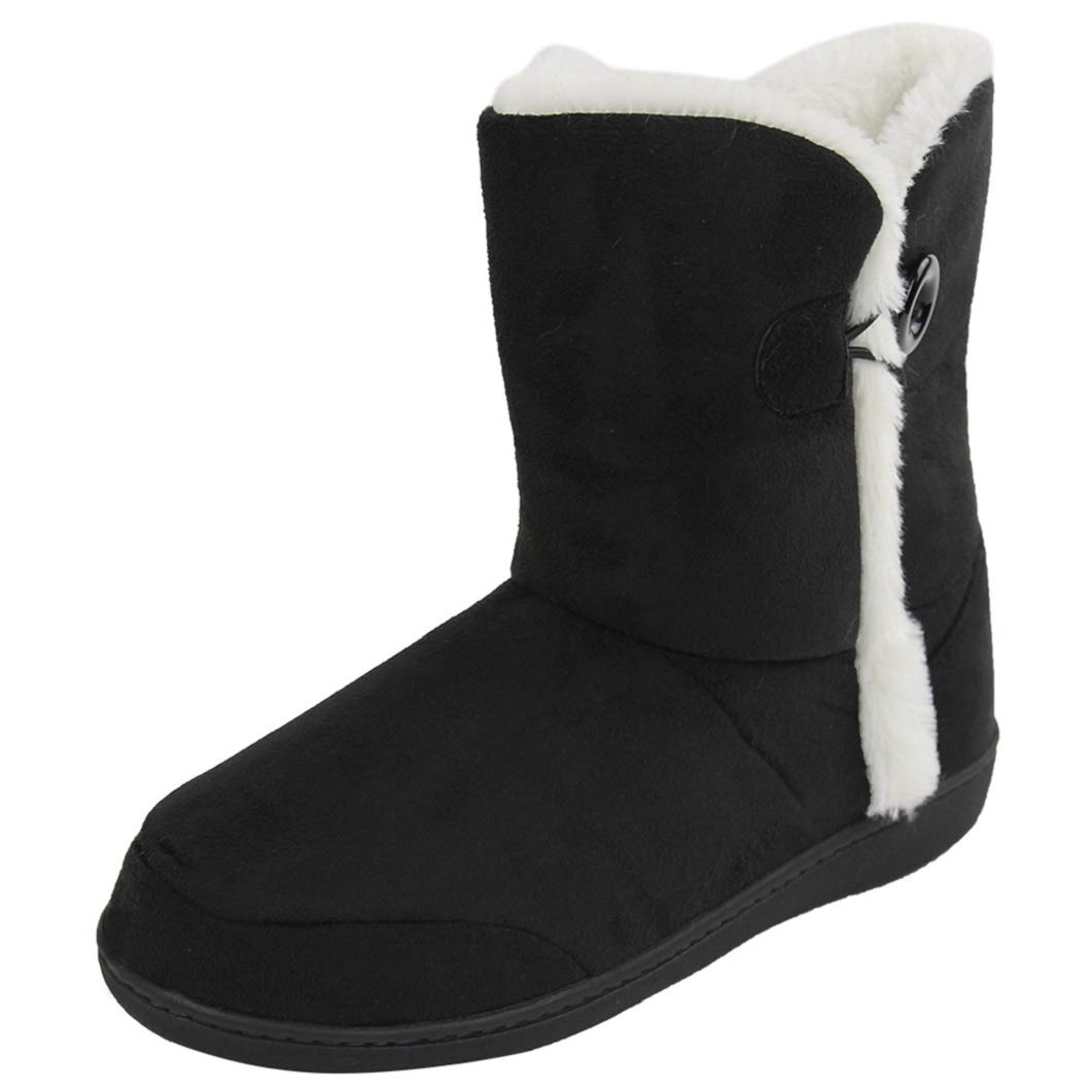 **Men's Winter Slippers Boots - Soft Memory Foam Indoor House Shoes for Warmth & Comfort - Perfect for Cozy Evenings at Home**
