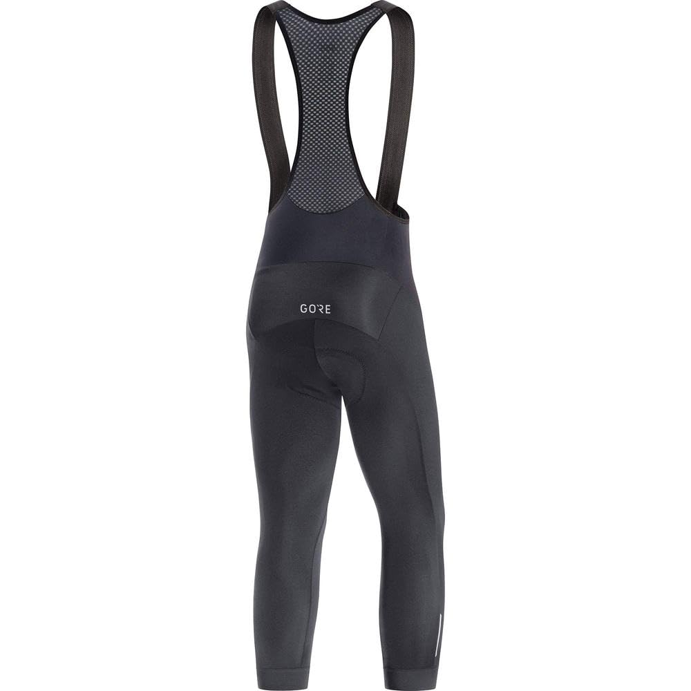 GORE WEAR Men's C3 3/4 Cycling Bib Tights - High-Performance Thermal Padded Bike Tights for Winter Training & Road Cycling