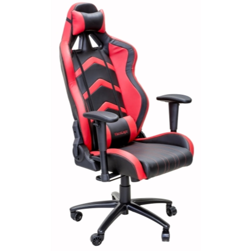 PRO X Series 7608 Ergonomic Gaming Chair - Red & Black - High Back Racing Style for PC & Console Gamers - Perfect for Esports, Streaming & Office Work