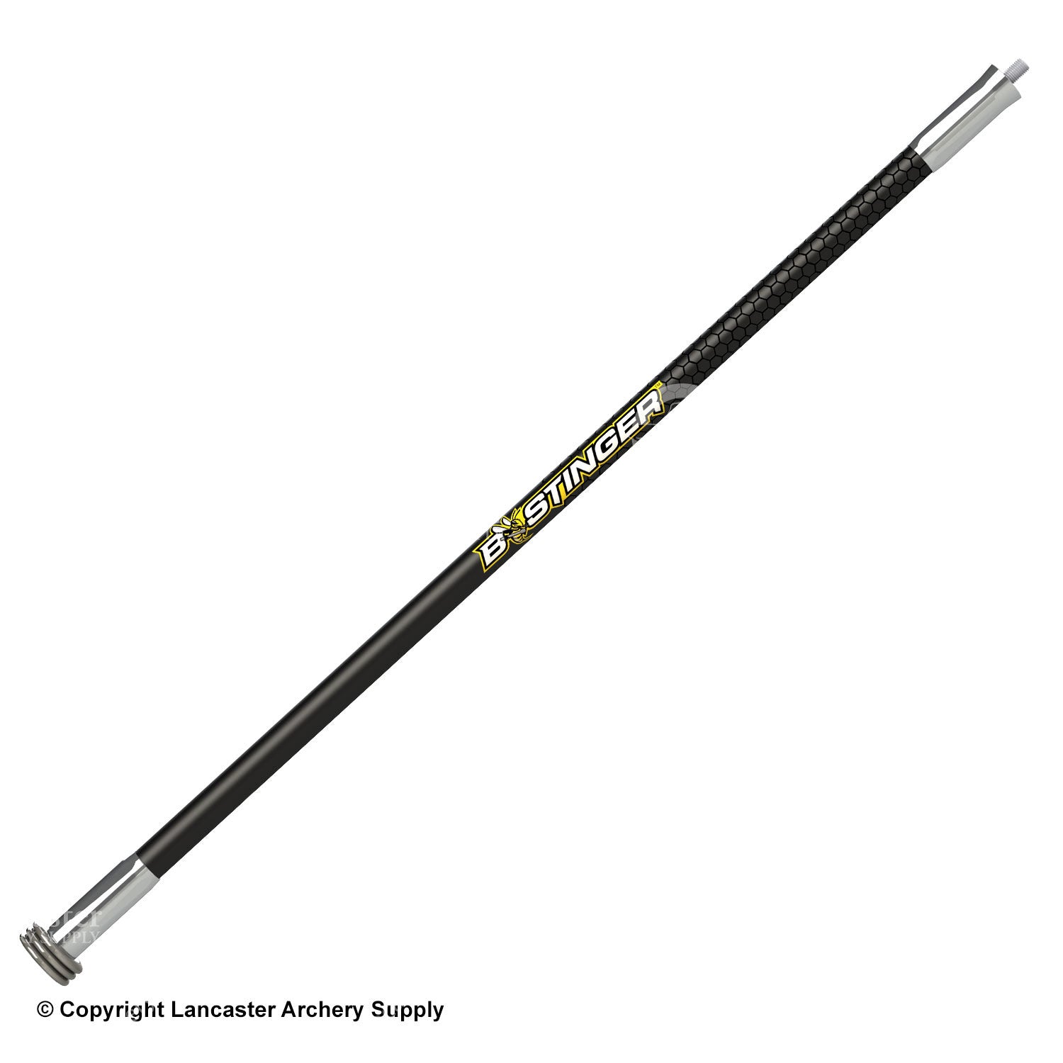 Bee Stinger Premiere Plus 24 Stabilizer for Archery - Black/Silver Hunting Stabilizer | Reduces Vibration & Improves Accuracy for Target Practice & Bow Hunting