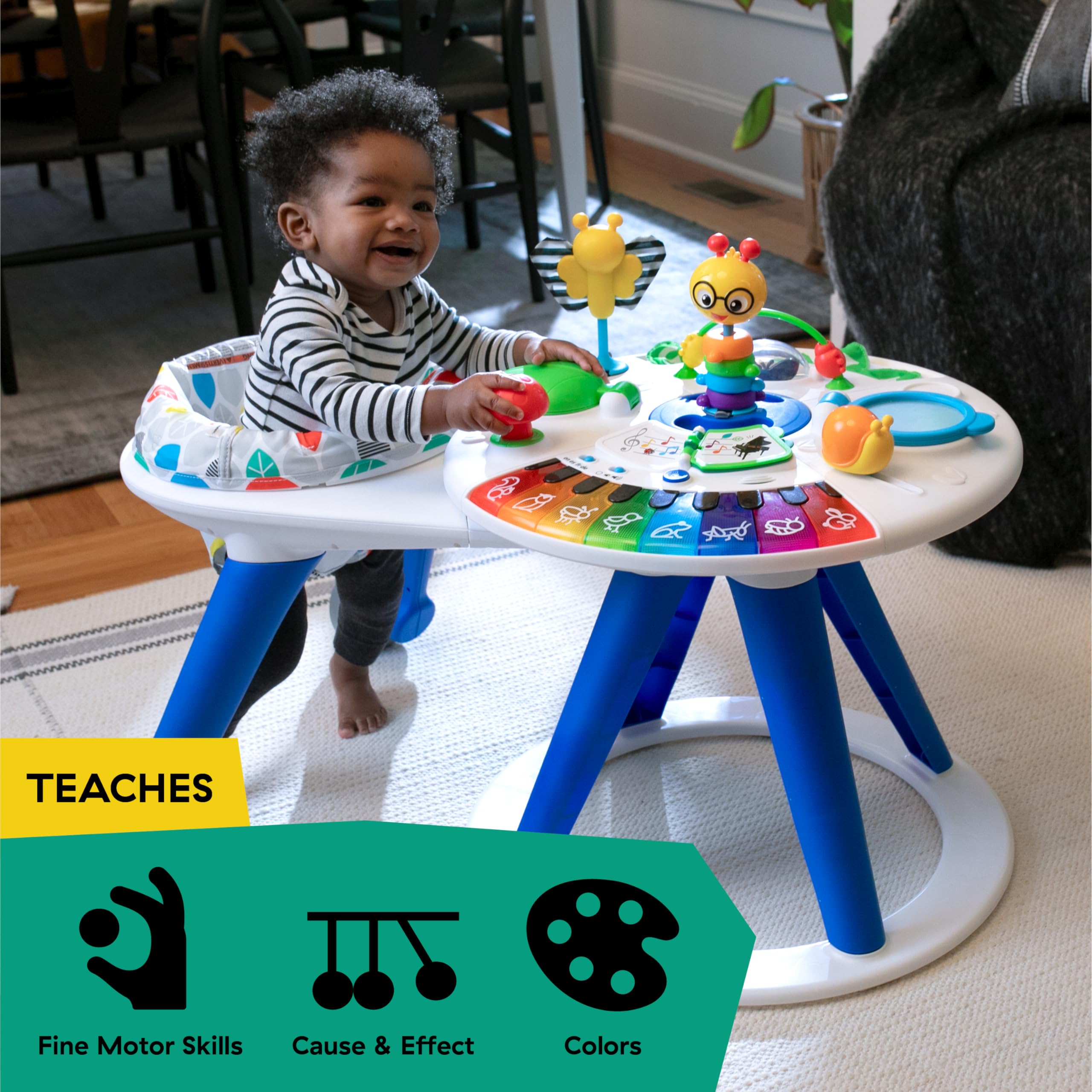 Baby Einstein 4-in-1 Walker & Activity Center for Toddlers (6+ Months) - Play & Learn