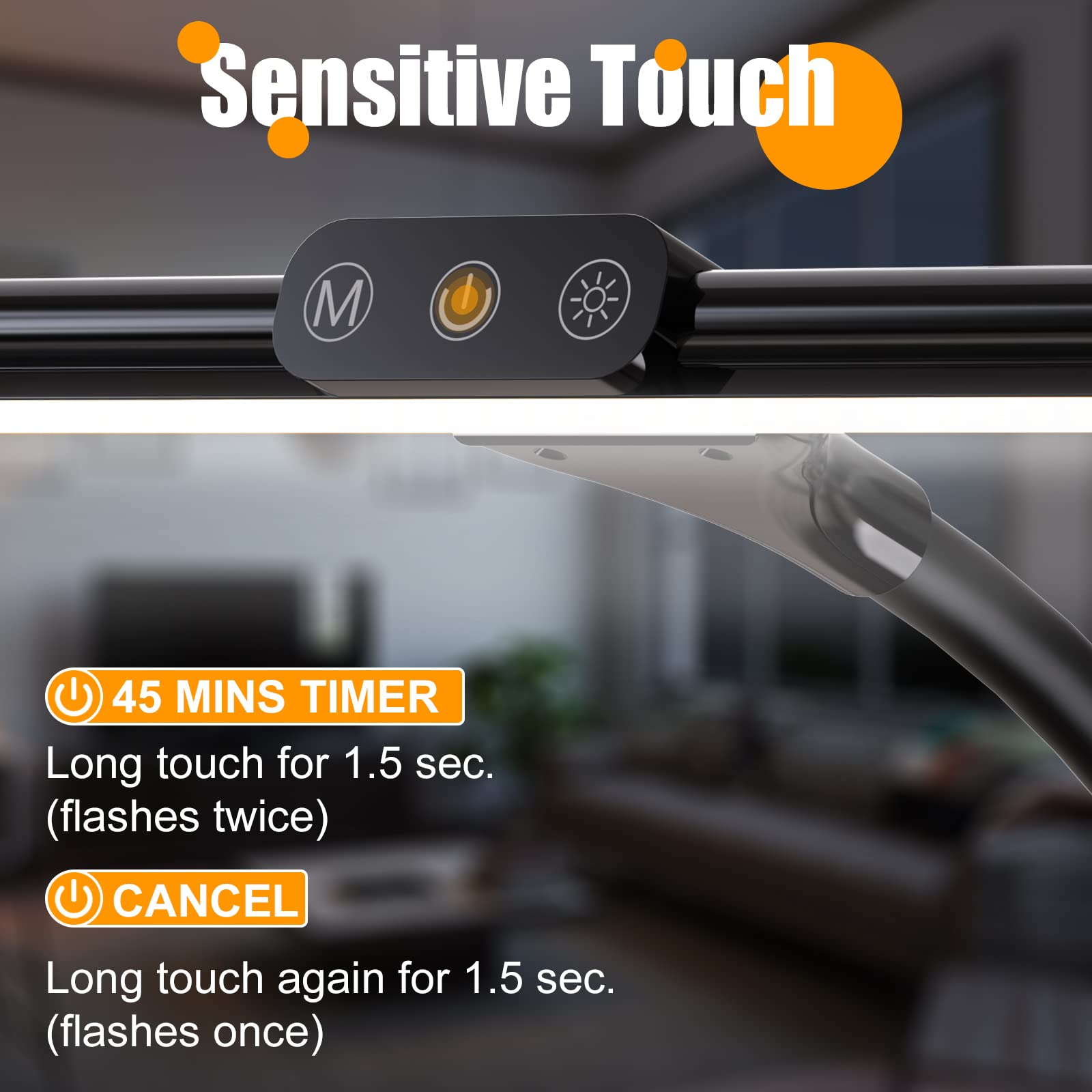 **25 Lighting Modes 9W Touch Control LED Desk Lamp with Clamp - Adjustable Gooseneck Eye-Caring Table Light for Home Office, Study, Reading, Workbench & Drafting (Black) - Perfect for Night Work, Dorm Rooms & Crafting**