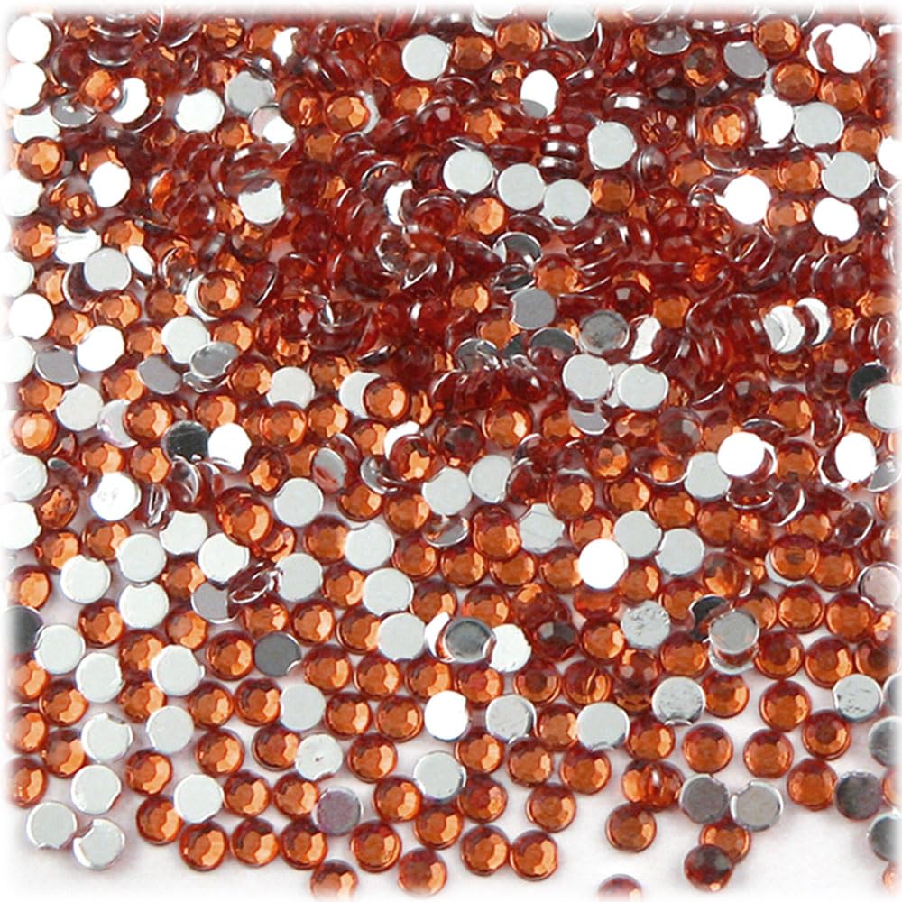 10,000pc 4mm Round Rhinestones Flatback - Ruby Red RED for DIY Crafts, Jewelry Making, Nail Art, Scrapbooking & Home Decor | The Crafts Outlet