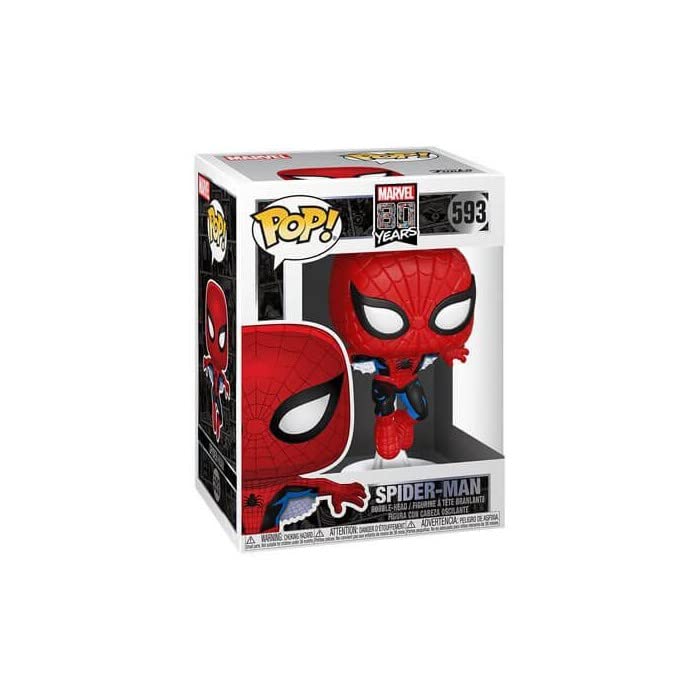 Funko Pop! Marvel 80th Anniversary - First Appearance Spider-Man Vinyl Figure | Collectible Superhero Toy for Marvel Fans, Home & Office Display