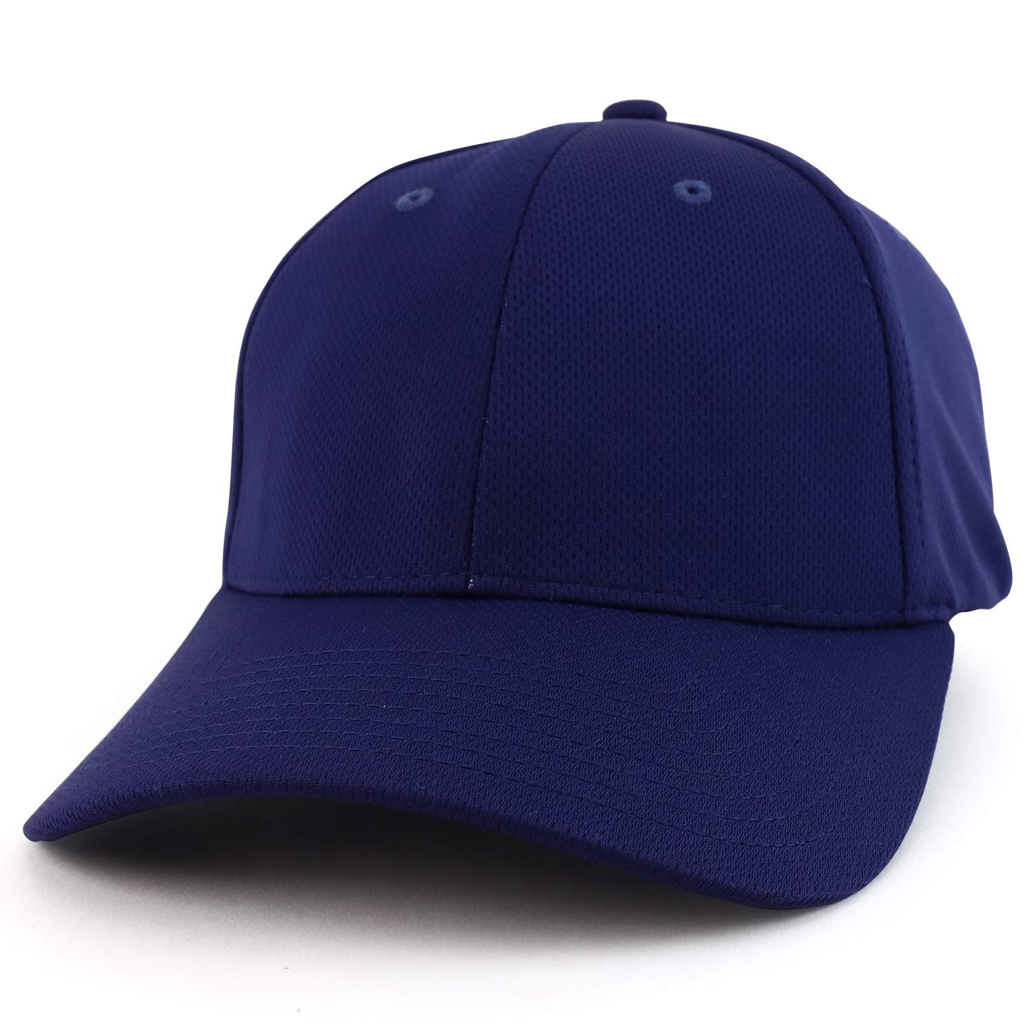 Structured Flex Fitted Mesh Baseball Cap for Men & Women - Breathable Adjustable Hat for Running, Hiking, and Outdoor Sports