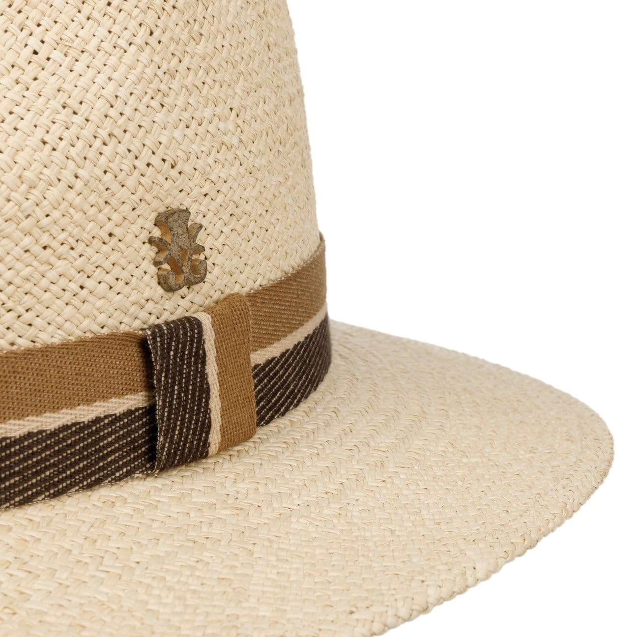 Andrew Farmer Panama Hat Zechbauer by Mayser - Premium Straw Fedora Hat for Men, Breathable Summer Sun Hat with Wide Brim, Perfect for Beach, Outdoor, Travel and Casual Wear