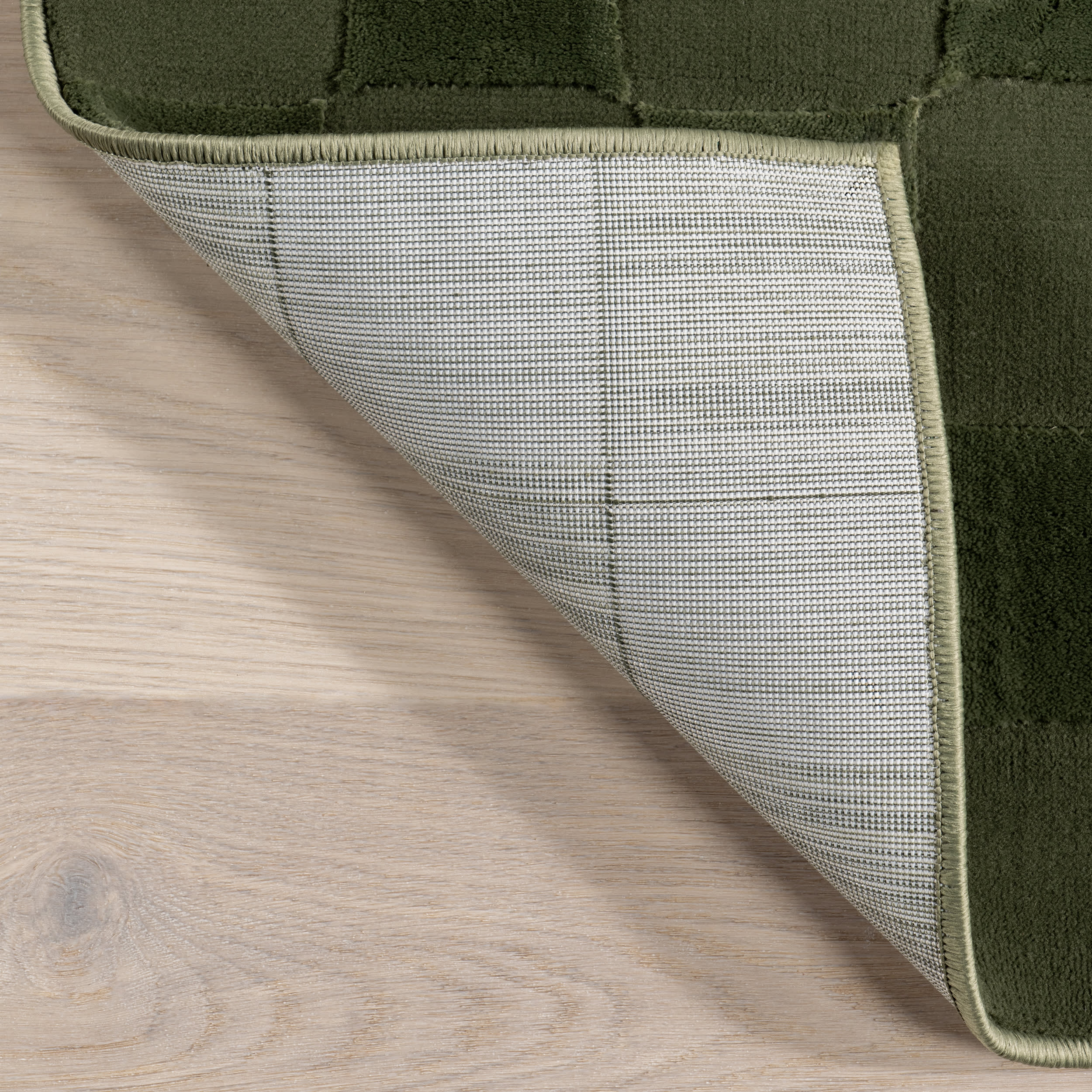 Premium Cape May Plush Textured Washable Area Rug - Soft Green Indoor/Outdoor Carpet for Living Room, Bedroom, Nursery & Patio Decor