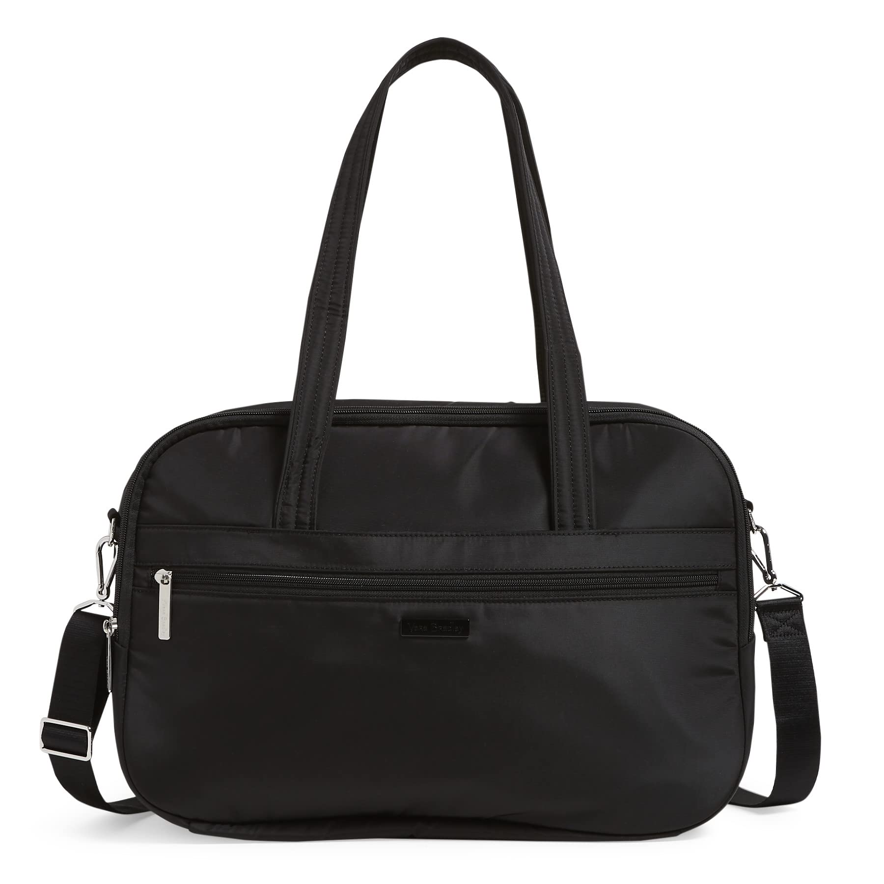 Vera Bradley Women's Lay Flat Travel Bag - Lightweight Durable Carry-On Luggage for Airplane, Weekend Getaways & Business Trips - Perfect for Work, Gym & Overnight Stays