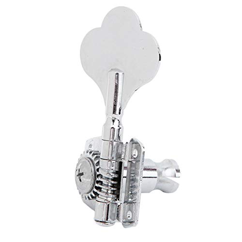 VBESTLIFE Electric Bass Machine Heads - Premium Open Gear Tuners with Knobs for Precise String Tuning (Set of 4) - Perfect for Electric Bass Guitar Maintenance & Replacement - Ideal for Musicians, Performers & DIY Guitar Repair