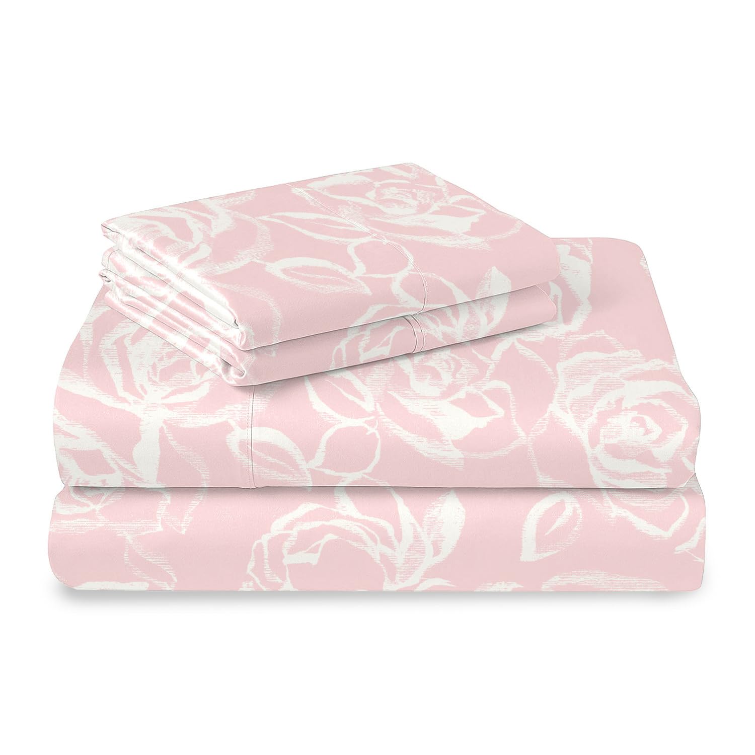 Pizuna Pure 100% Cotton California King Sheets - 400 Thread Count Luxury Sateen Bedding Set with 15