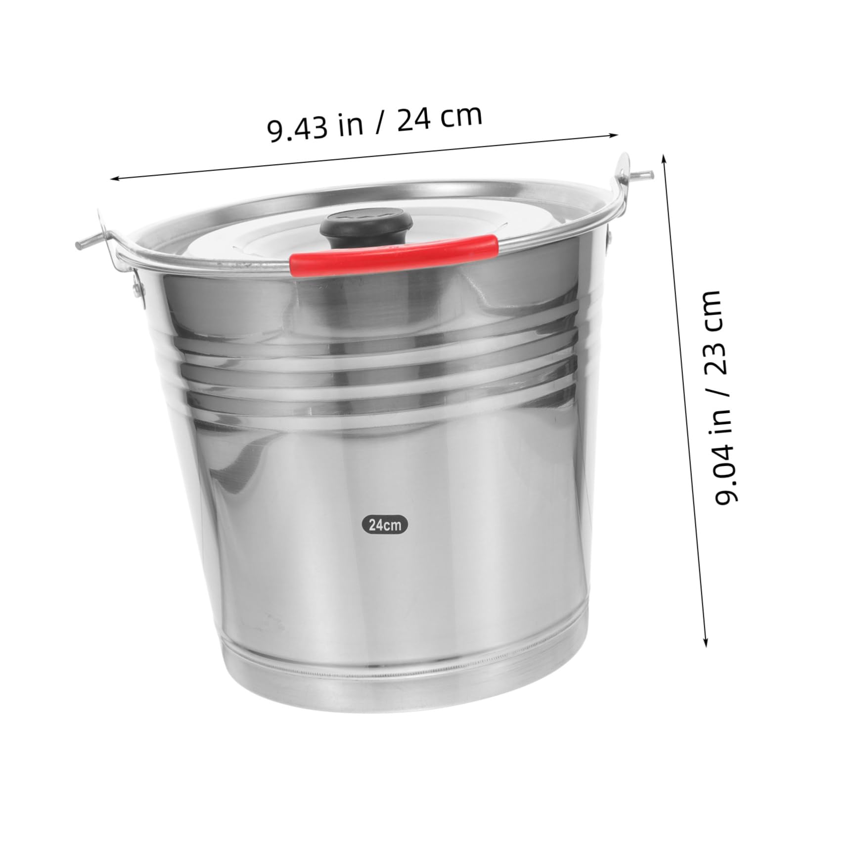 SOESFOUFU Stainless Steel Insulated Wine Bucket - Commercial Ice Bucket for Wine Chilling, Ice Storage & Portable Water Container | Perfect for Bars, Restaurants, Outdoor Parties & Home Use