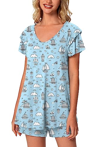 P3-gray Blue Sailboat
