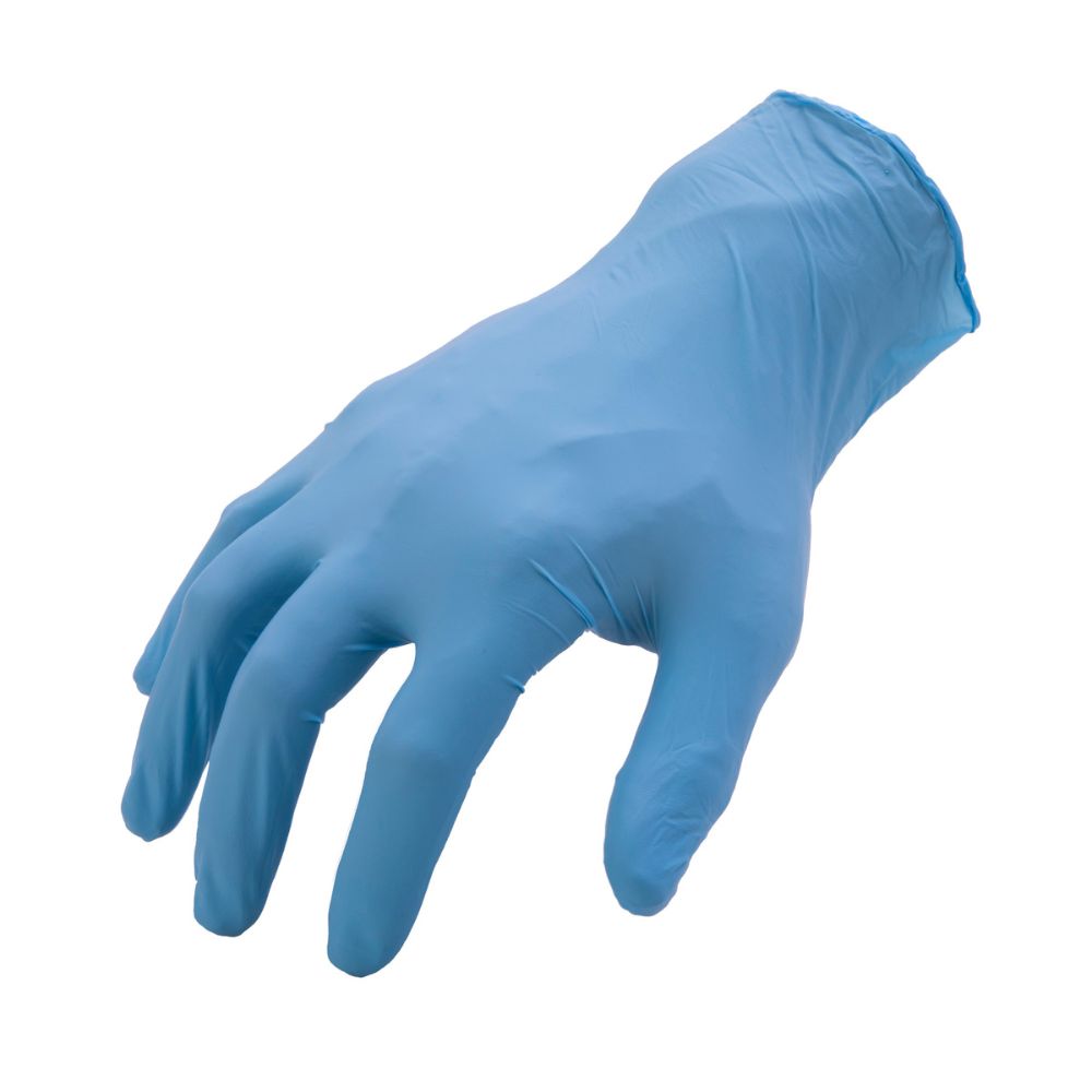 212 Performance NTG 03 012 Disposable 5mil Blue Nitrile Gloves (Latex Free), 2X Large (100 Count) - Heavy Duty Protection for Medical, Food Service & Cleaning - Ideal for Healthcare Workers, Tattoo Artists & Mechanics