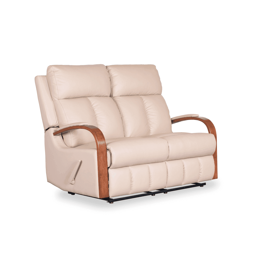 Leesa Genuine Leather Recliner Sofa - Premium Comfort Living Room Chair with Adjustable Backrest and Footrest - Perfect for Home Theater, Gaming, and Relaxation