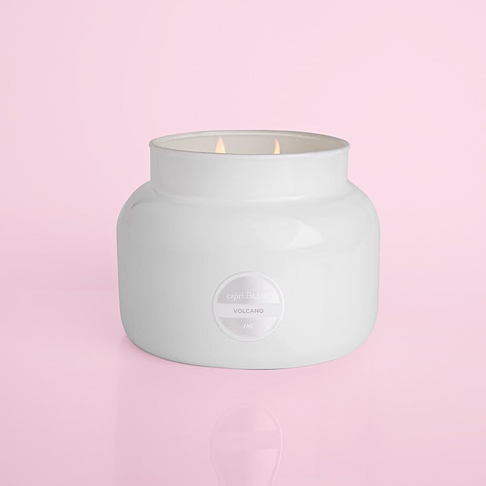 Capri Blue Volcano Scented Candles - Large 48oz Luxury Soy Wax Candles in White Glass Jar with Tropical Fruit & Citrus Fragrance - Perfect for Home Decor, Relaxation & Aromatherapy