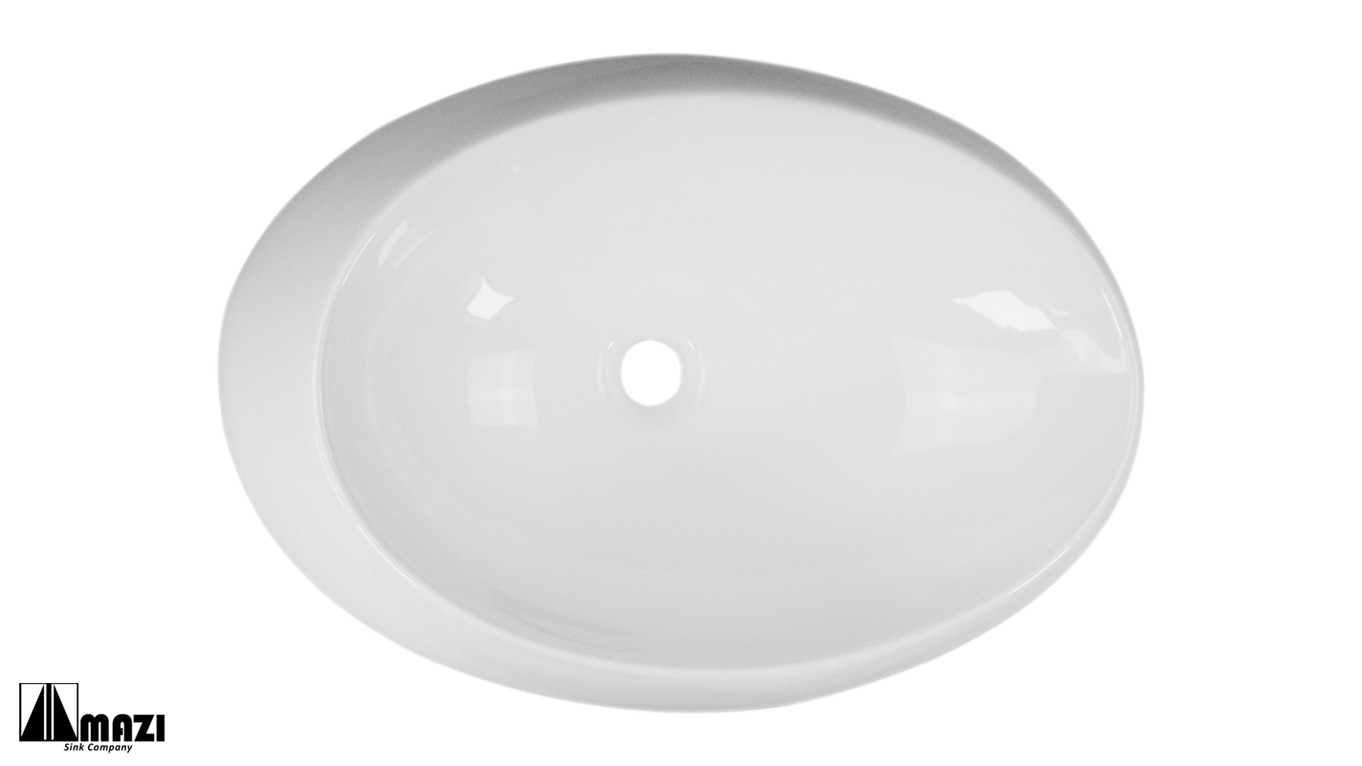 Modern Ceramic Vessel Bathroom Sink A553 - Elegant Above Counter Wash Basin for Powder Room, Guest Bath & Master Bathroom Vanity