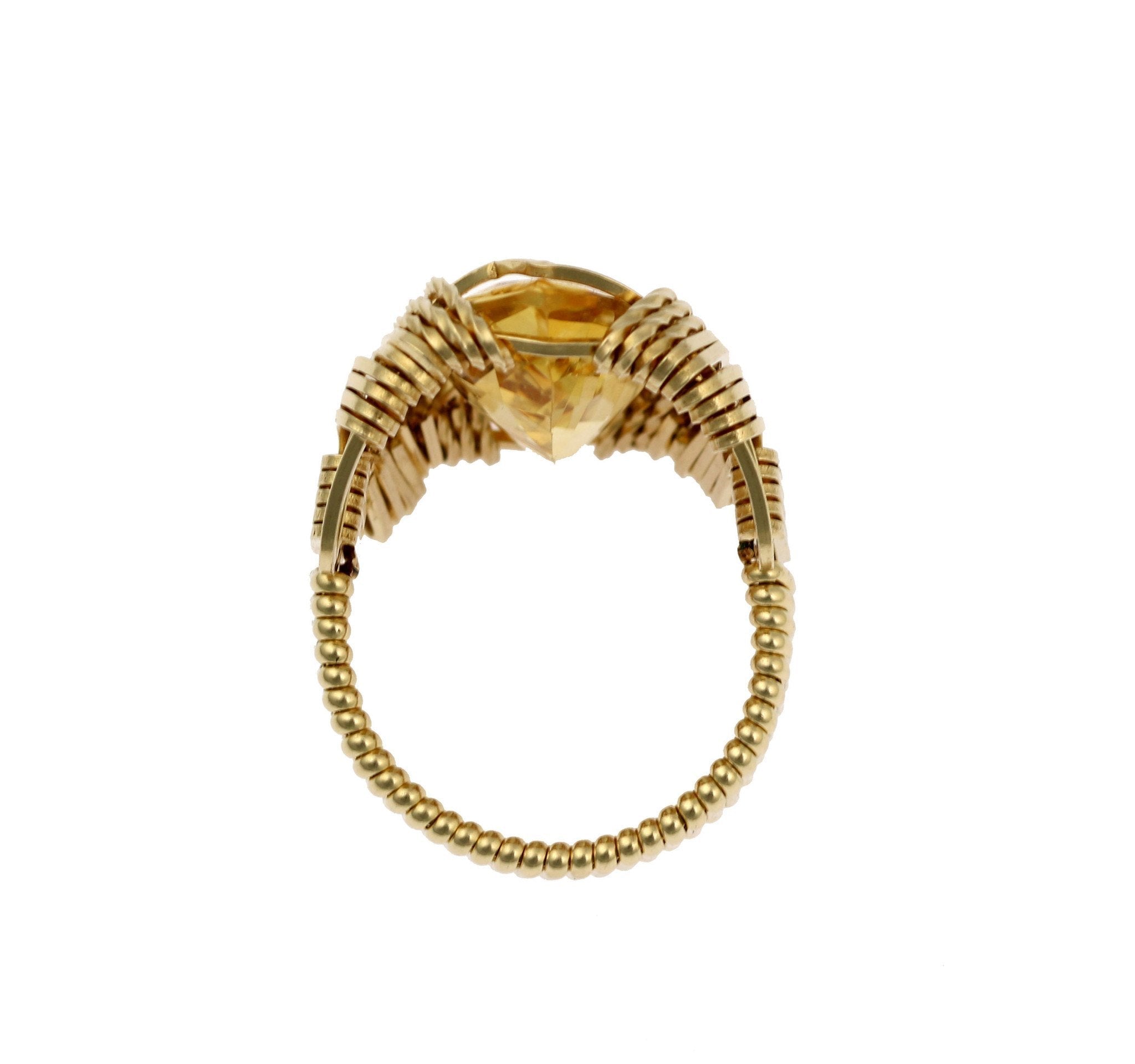 14K Gold Filled Citrine Marquise Cut Cocktail Ring – Elegant Statement Jewelry for Parties, Weddings & Special Occasions