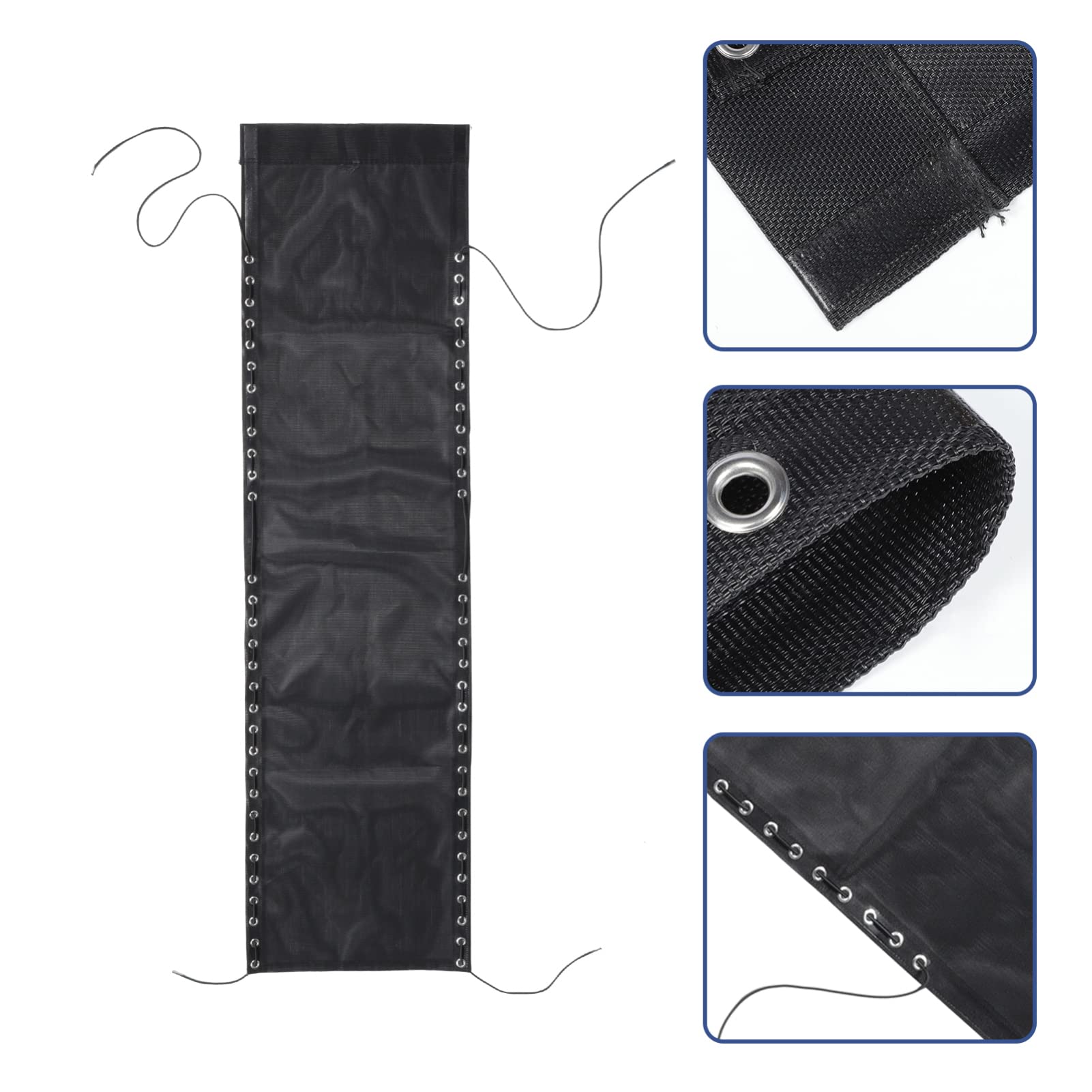 Cabilock Beach Chair Replacement Fabric - Heavy Duty Black Outdoor Chair Cover for Lounge, Recliner & Folding Chairs | Durable Outdoor Accessories for Patio, Poolside, Camping & Beach Relaxation