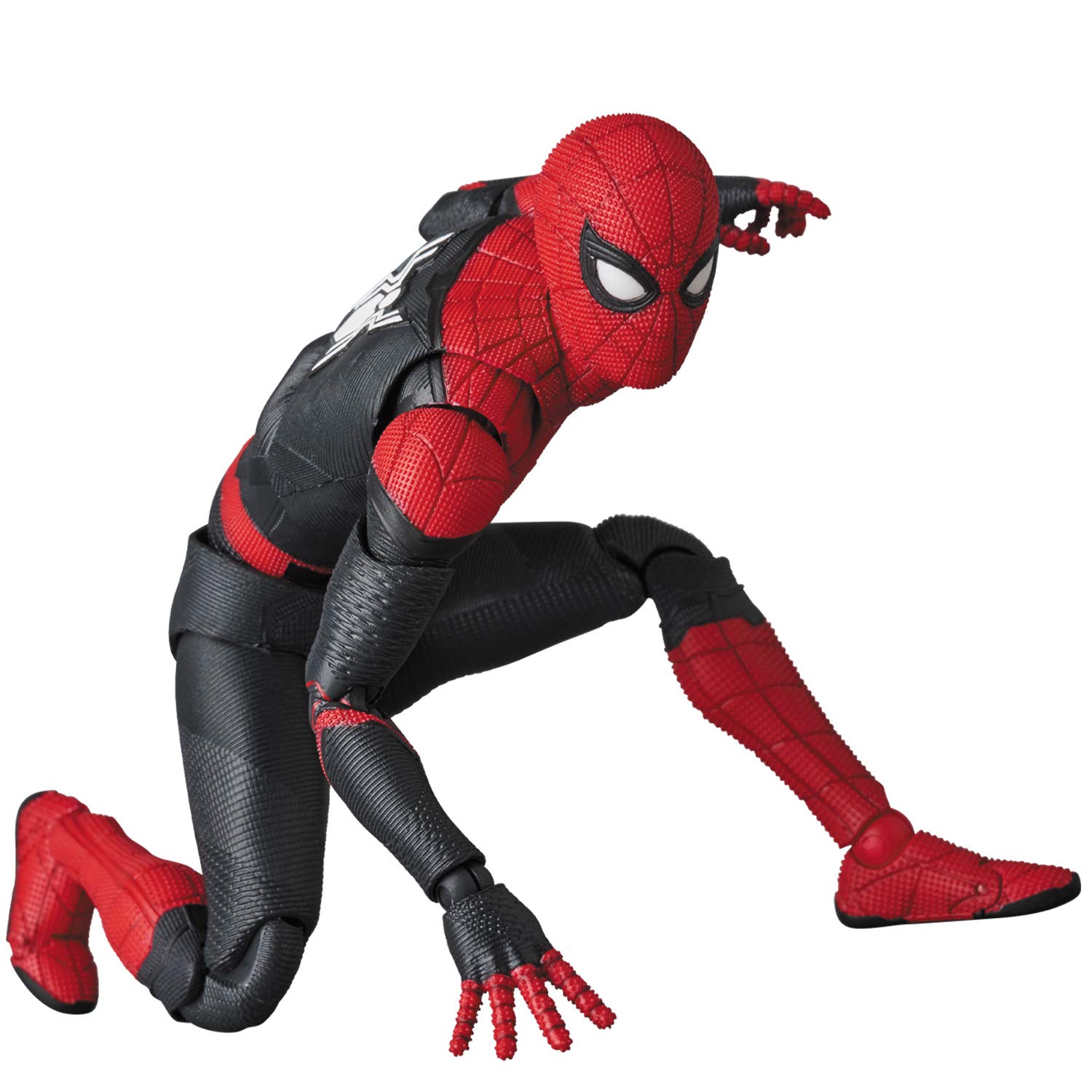MAFEX No.113 Spider-Man Upgraded Suit Action Figure - Far from Home Movie Collectible for Display & Play | Superhero Toy Gift for Fans & Collectors