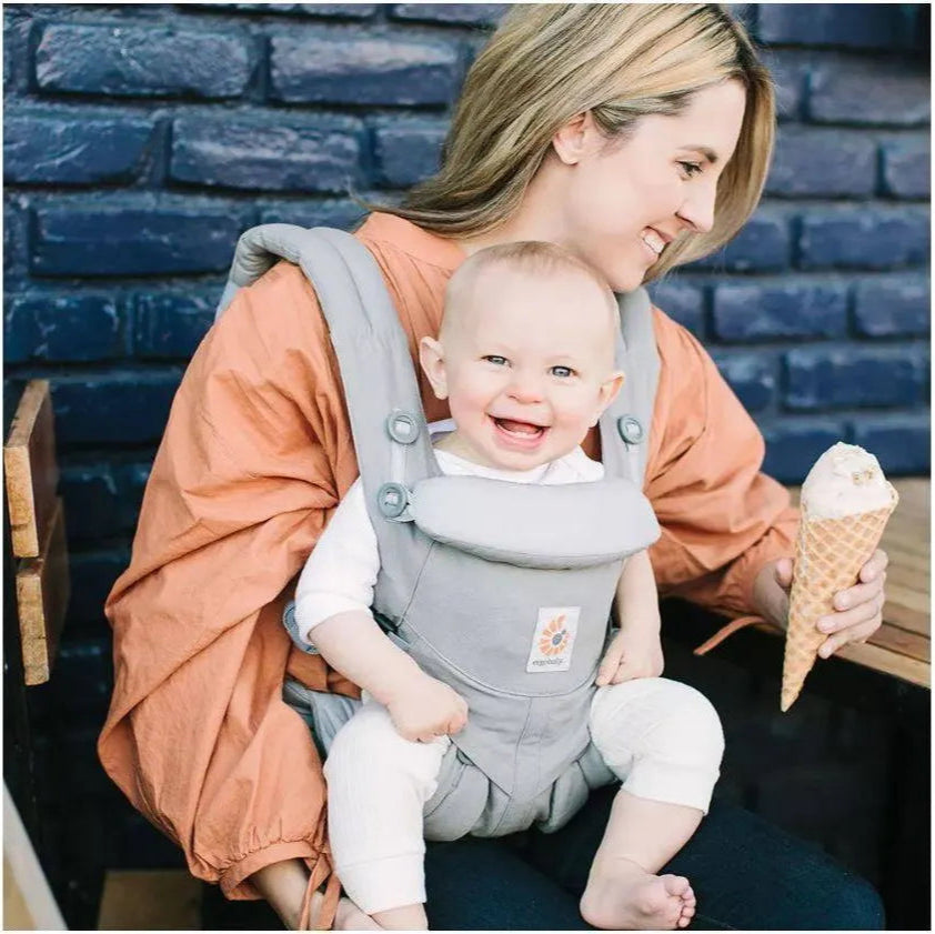Omni 360 Baby Carrier - Ergonomic Hands-Free Infant Carrier for Newborn to Toddler (Pearl Gray) - Perfect for Hiking, Travel & Everyday Use