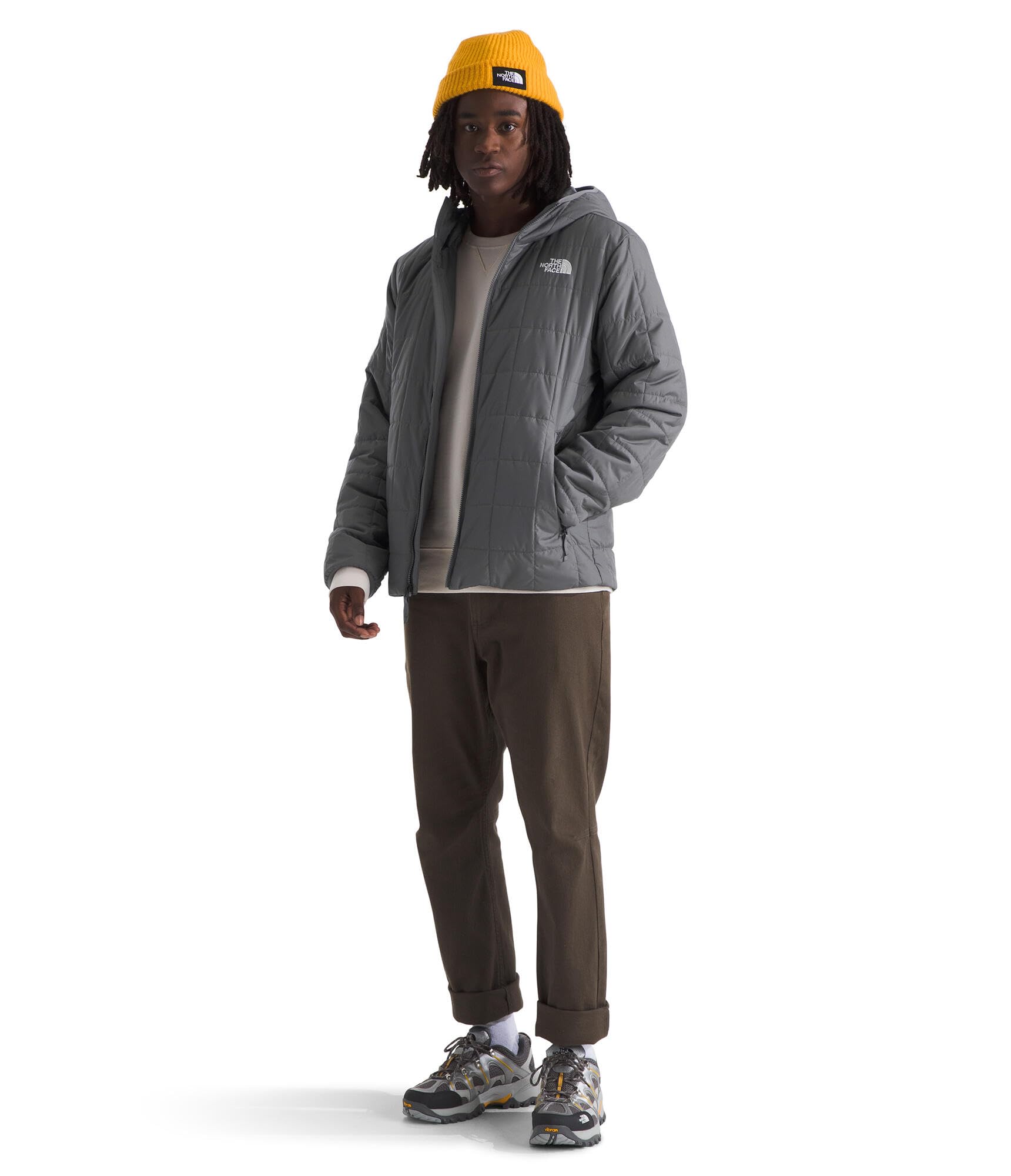THE NORTH FACE Men's Insulated Hooded Jacket - Waterproof Winter Coat for Hiking, Camping & Outdoor Activities