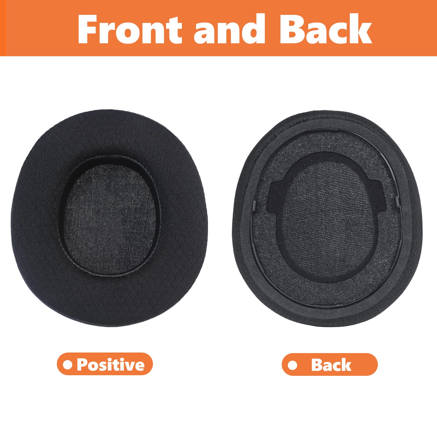 SteelSeries Arctis Nova Pro Wireless Gaming Headset Replacement Ear Pads - Aiivioll Memory Foam Cushions with Original Mesh Design (Black) for Enhanced Comfort During Long Gaming Sessions & Work Calls