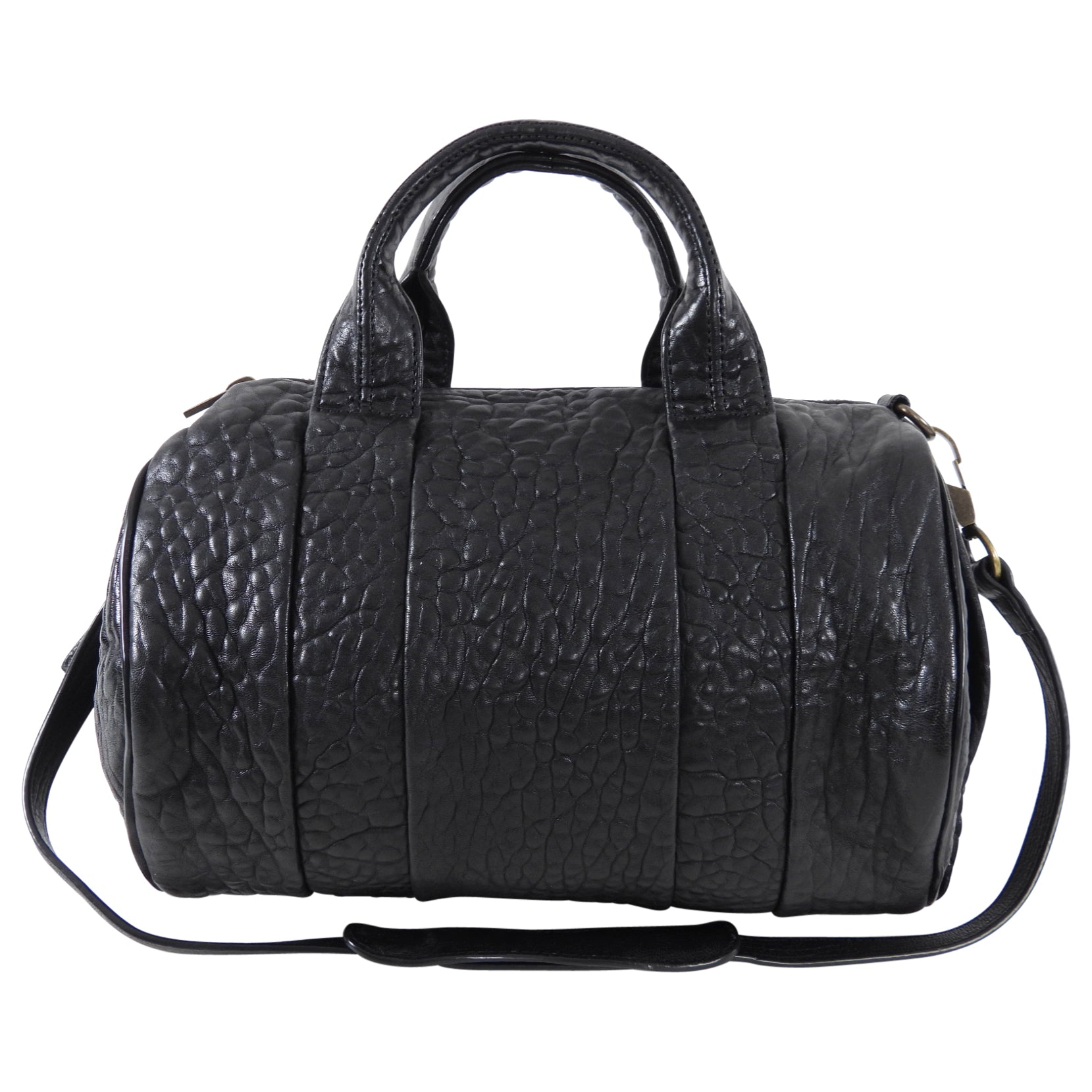 Alexander Wang Rocco Black Leather Shoulder Bag - Luxury Designer Handbag for Women, Perfect for Work, Travel & Evening Out
