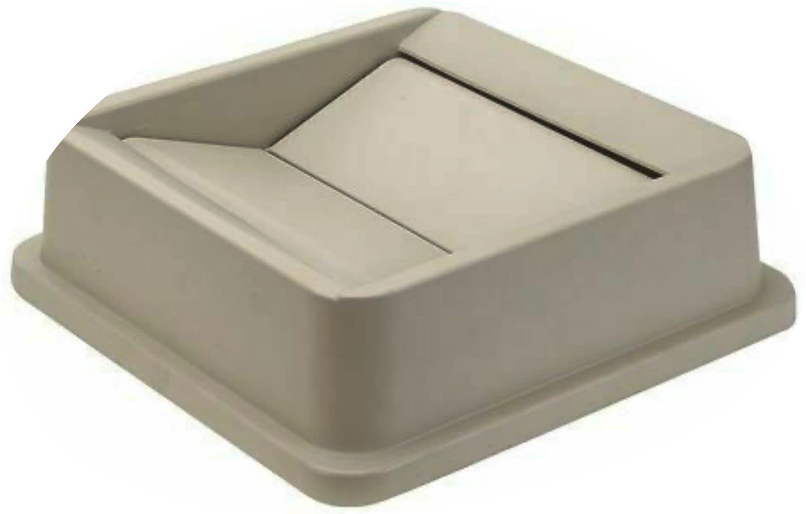 Genuine 4PGR3 Square Beige Trash Can - Premium Lawn Mower Parts & Accessories | Ideal for Outdoor Storage & Workshop Organization