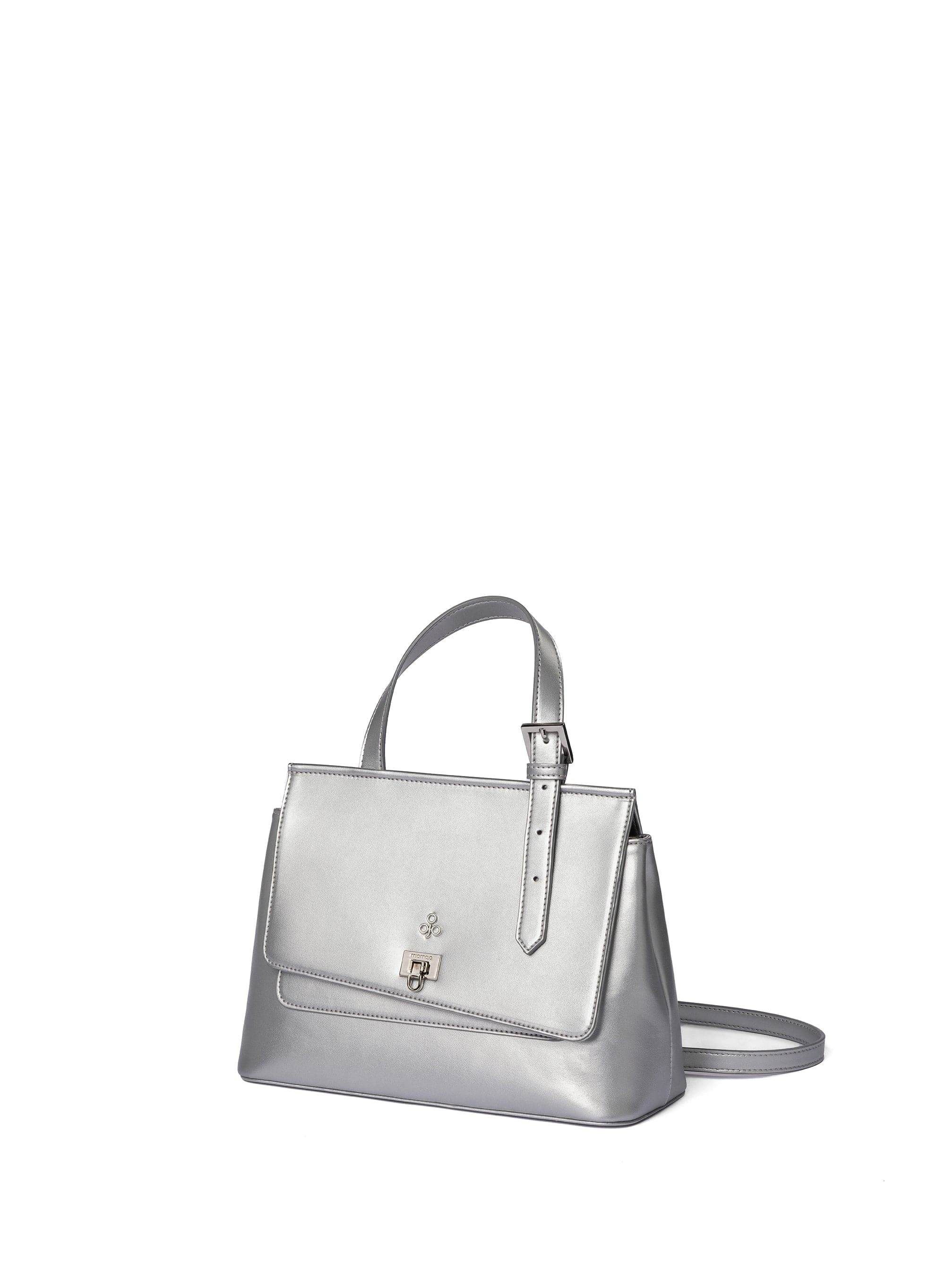 Vegan Corn Leather Crossbody Bag for Women | Tecla S Silver | Perfect for Casual Outings, Travel & Everyday Use