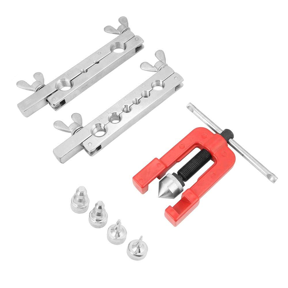 Professional 3-16mm Manual Pipe Flaring Tool Kit with Copper Heads - Tube Expander & Swaging Kit for HVAC, Plumbing & Automotive Repair (Ideal for Copper, Aluminum & Steel Pipes)