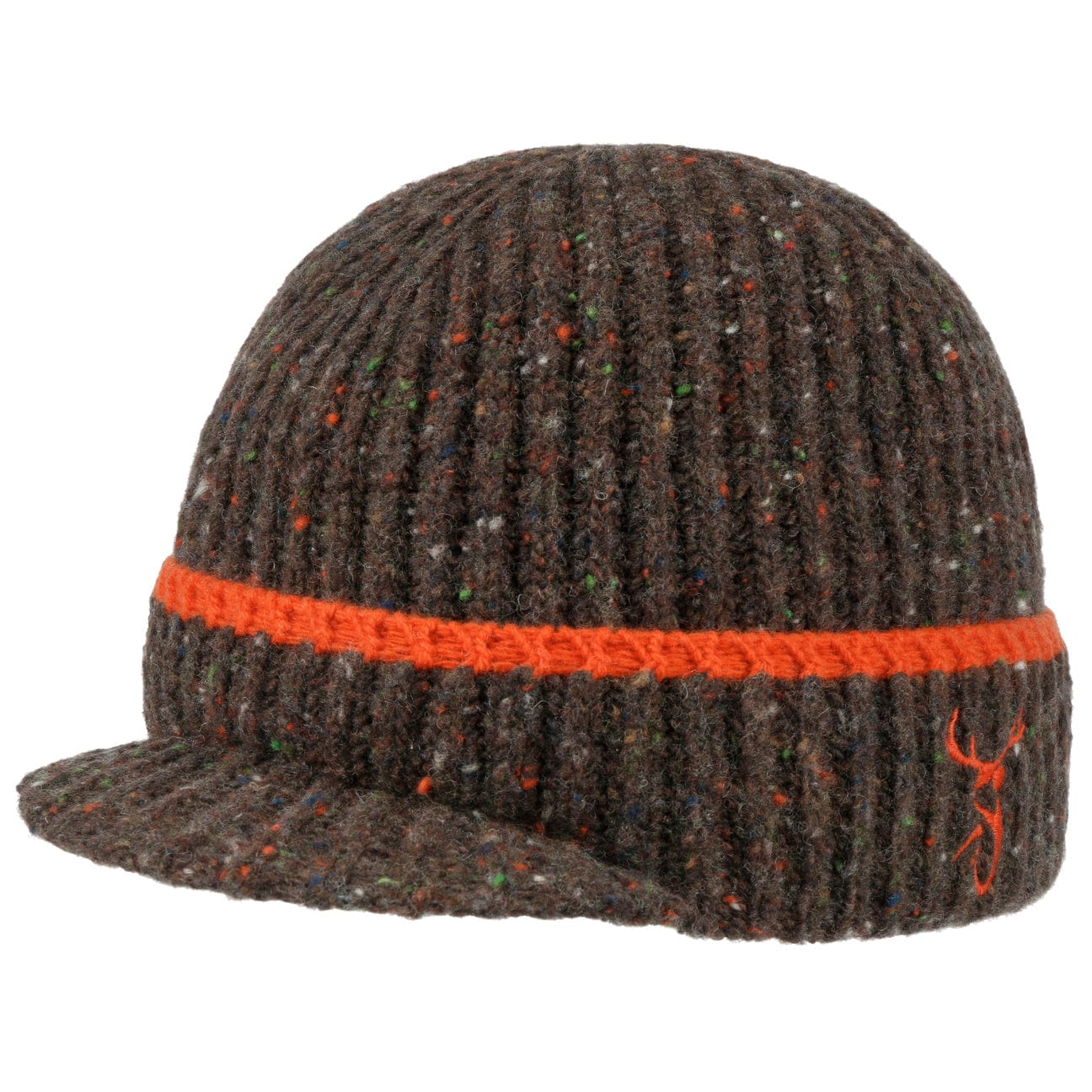 Stetson Deer Beanie Hat with Peak - Warm Winter Knit Cap for Men & Women - Perfect for Hunting, Outdoor Adventures & Casual Wear