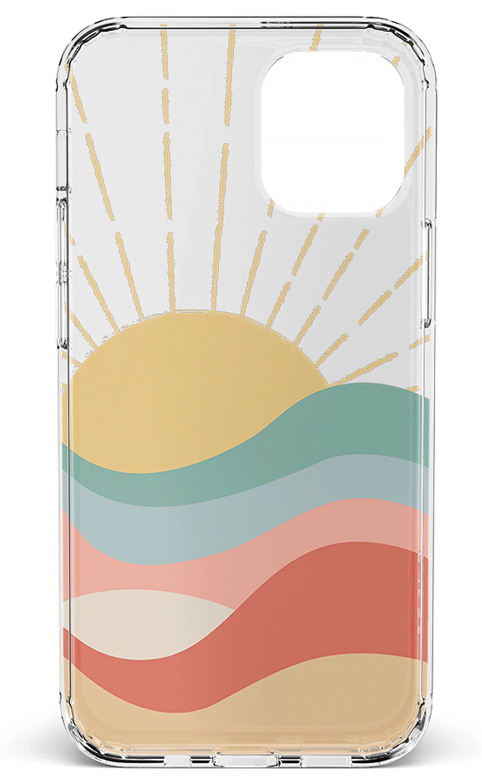 Casely iPhone 11 Case - Colorblock Sunset Design | Shockproof Protective Phone Cover for Women | Perfect for Beach, Travel & Everyday Use