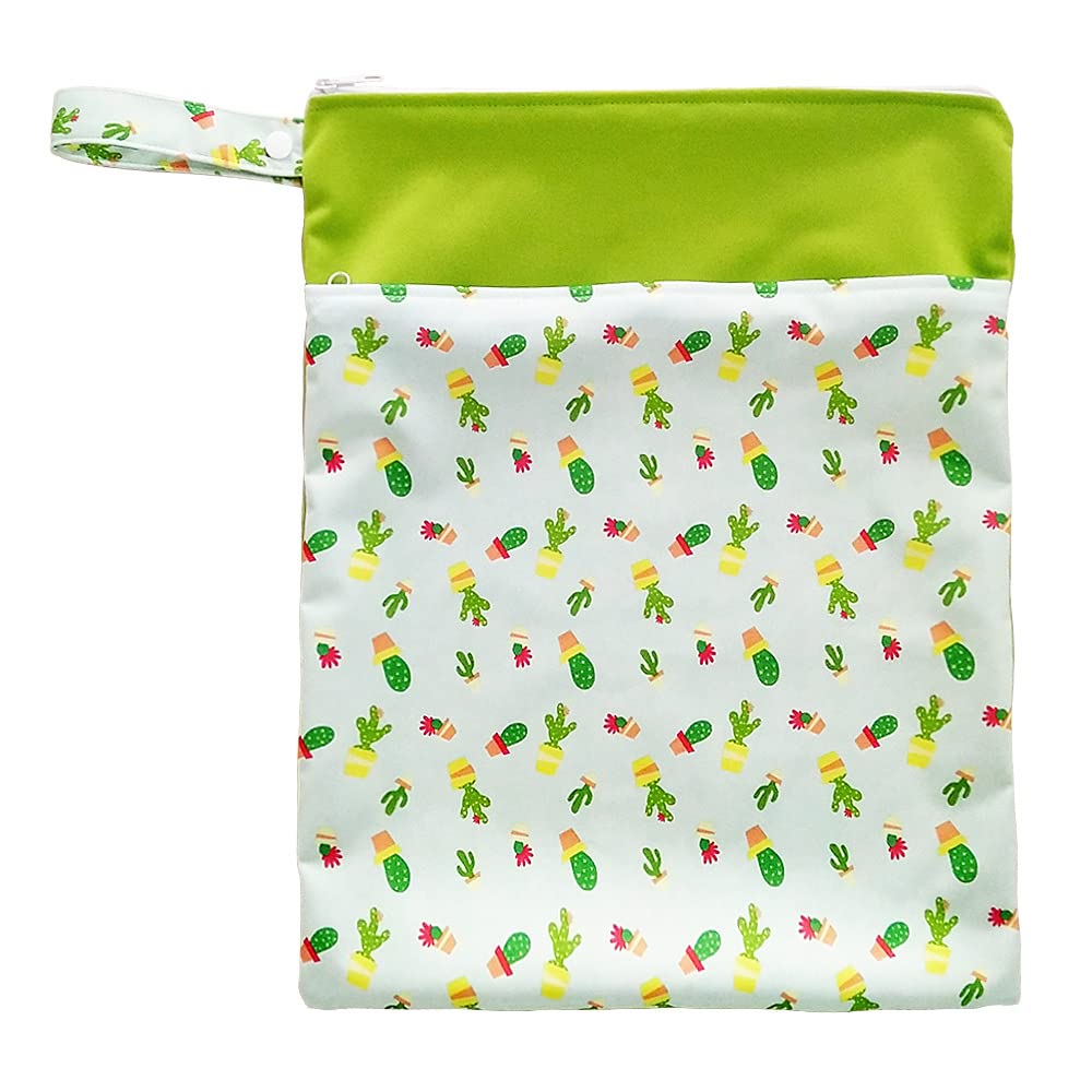 Waterproof Wet Dry Bags for Baby Cloth Diapers - 4 Pack Reusable Travel Storage Bags for Gym, Pool, Daycare & Soiled Baby Items - Perfect for Swim Lessons, Beach Trips & Diaper Changes