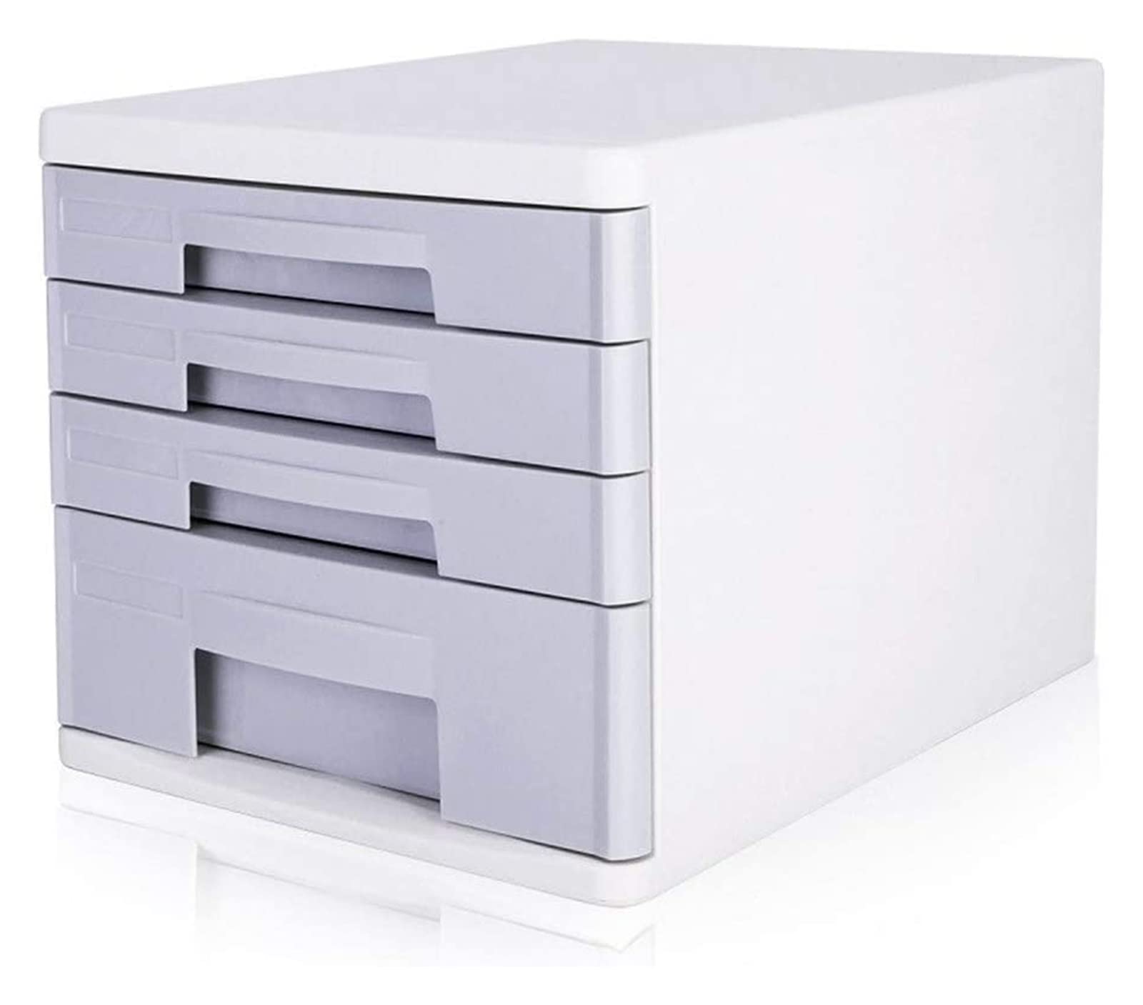 4-Layer A4 File Cabinet Drawer Set - White Desktop Organizer for Office, Home & School (27x34x25cm) | Perfect for Documents, Stationery & Office Supplies Storage
