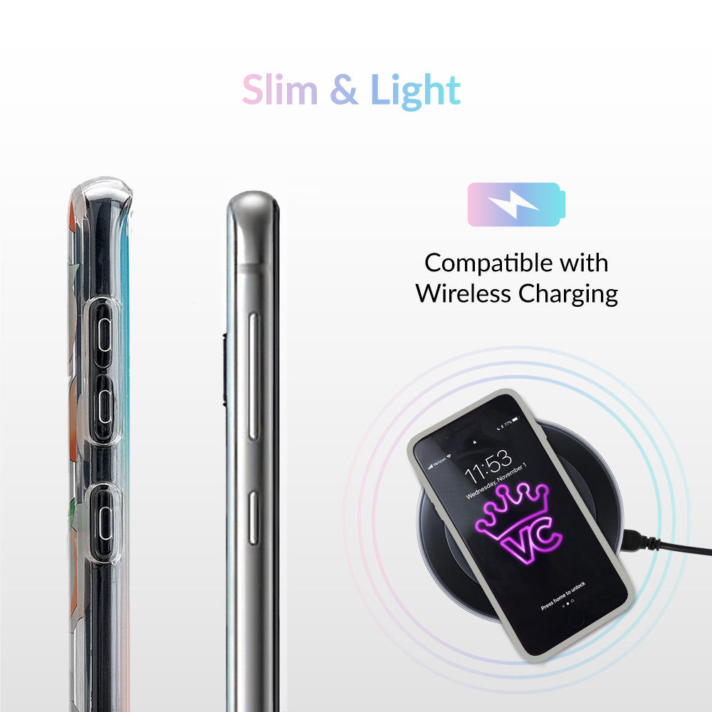 Just Peachy Samsung Clear Case - Slim Protective Phone Cover for Samsung Galaxy [Model] | Perfect for Everyday Use, Travel & Work
