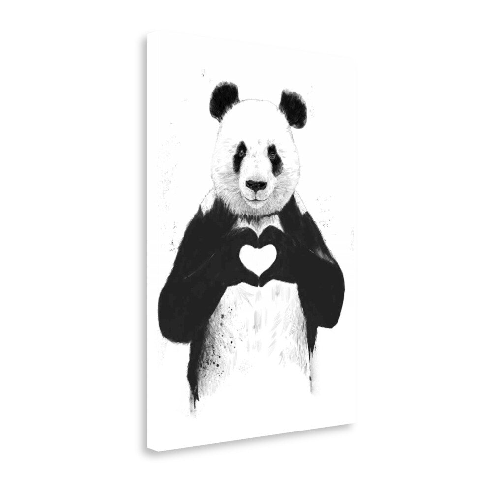 All You Need Is Love by Balazs Solti - Premium Giclee Art Print on Gallery Wrapped Canvas, Ready to Hang Wall Decor for Living Room, Bedroom & Office