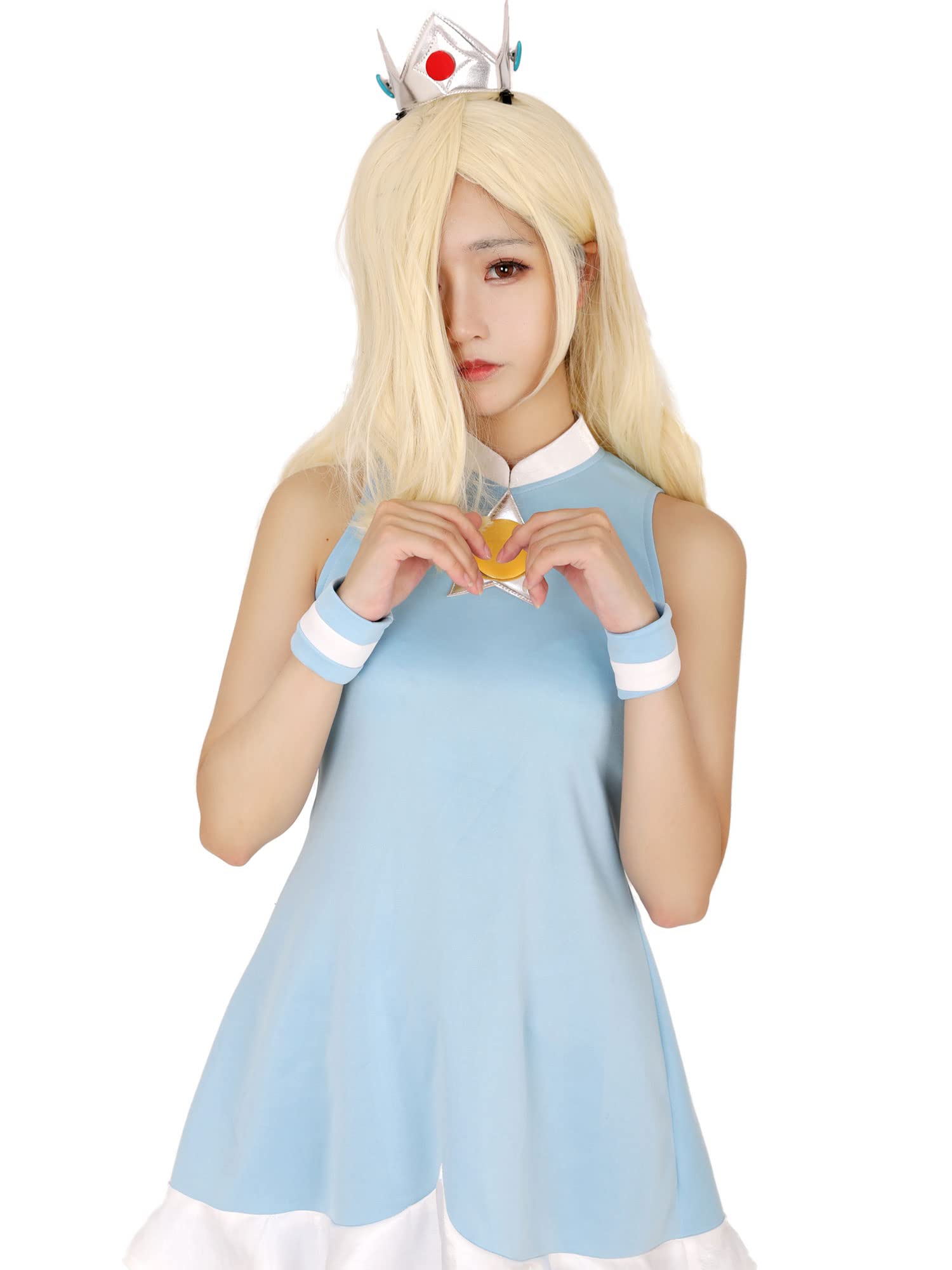 Miccostumes Women's Anime Princess Cosplay Costume Dress with Crown - Perfect for Halloween, Cosplay Events, Anime Conventions & Themed Parties